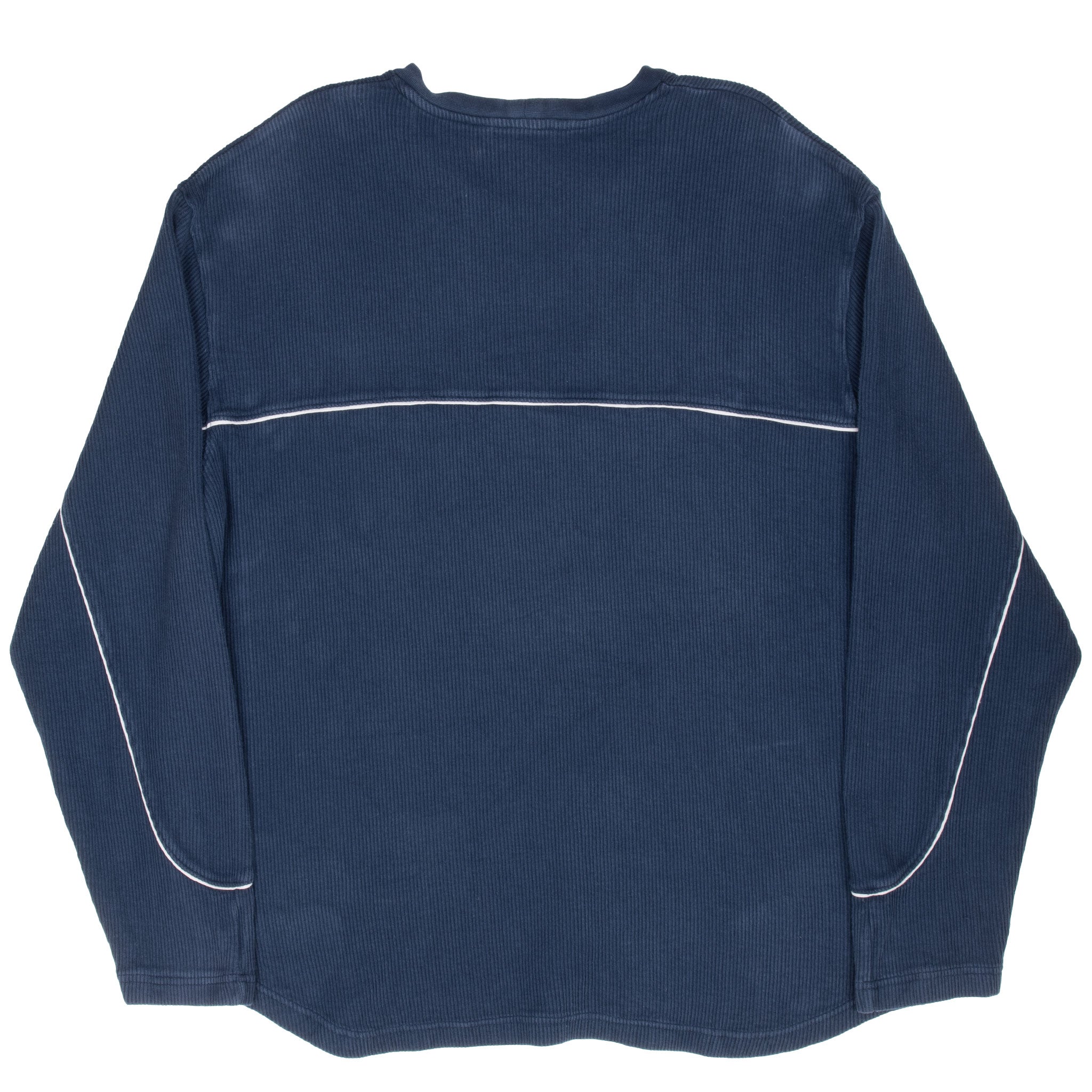 Vintage Nike Big Swoosh Navy Blue Sweatshirt 2000S Size 2XL