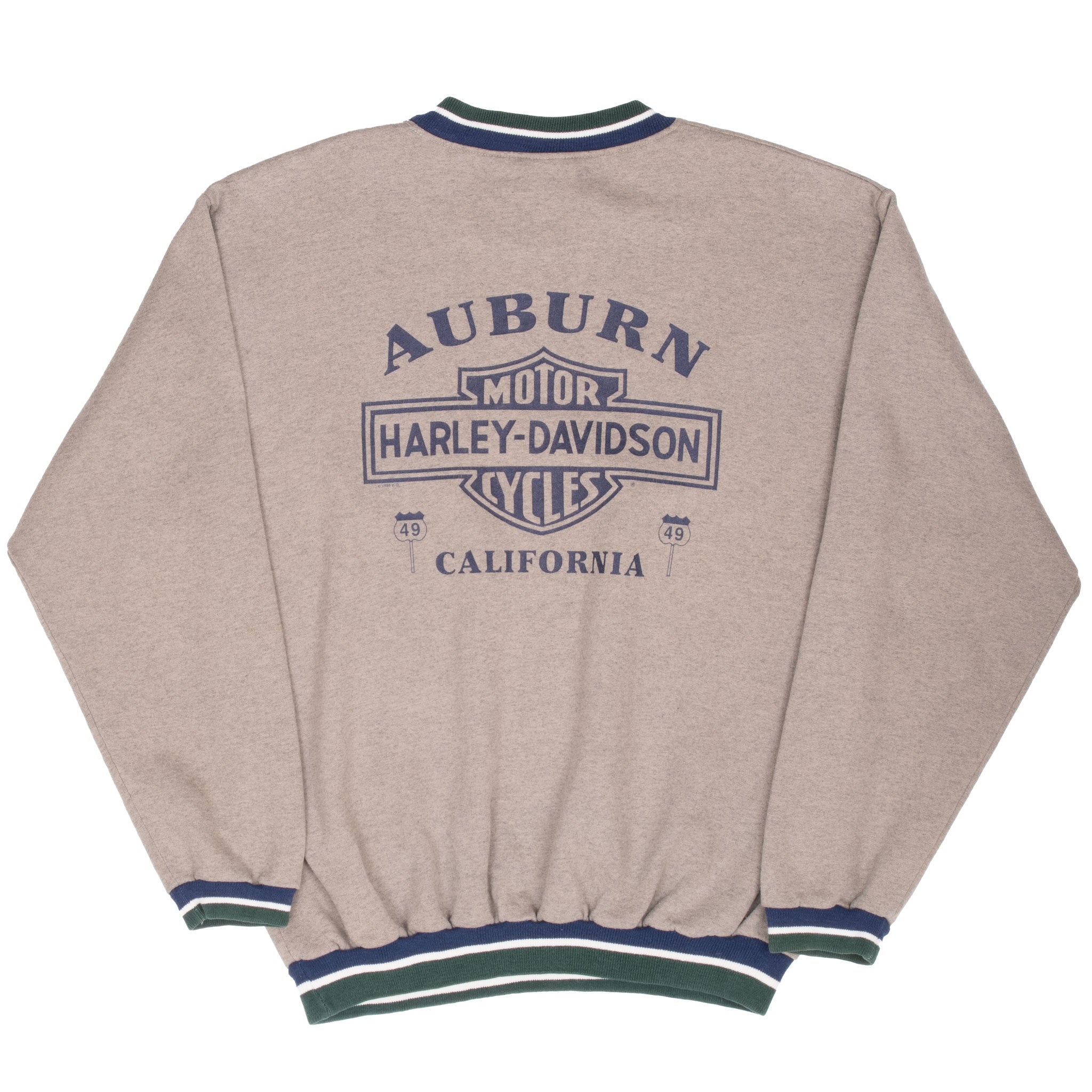Vintage Harley Davidson Auburn California Crewneck Sweatshirt Size Large 1996 Made In Usa