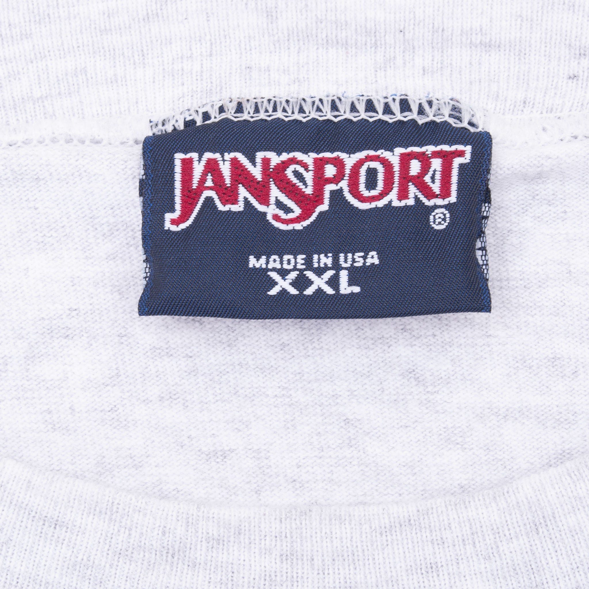 Vintage Jansport Get Going Grey Long Sleeve Tee Shirt 1990S Size 2XL Made In Usa