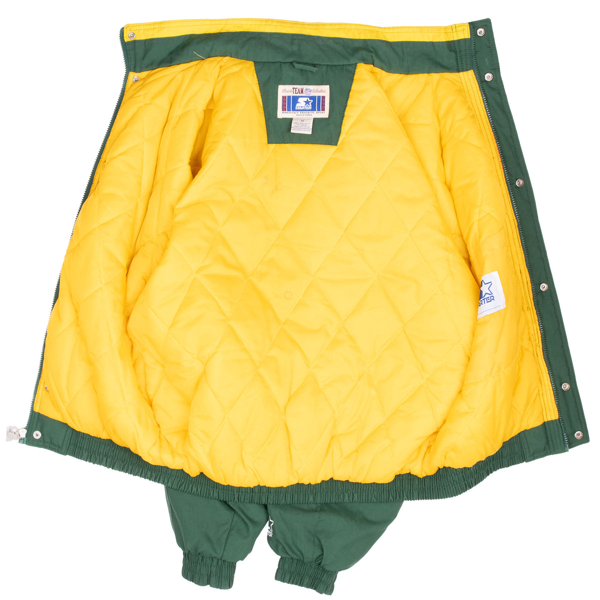 Vintage Nfl Green Bay Packers Heavy Windbreaker Starter Jacket 1990S Size Medium