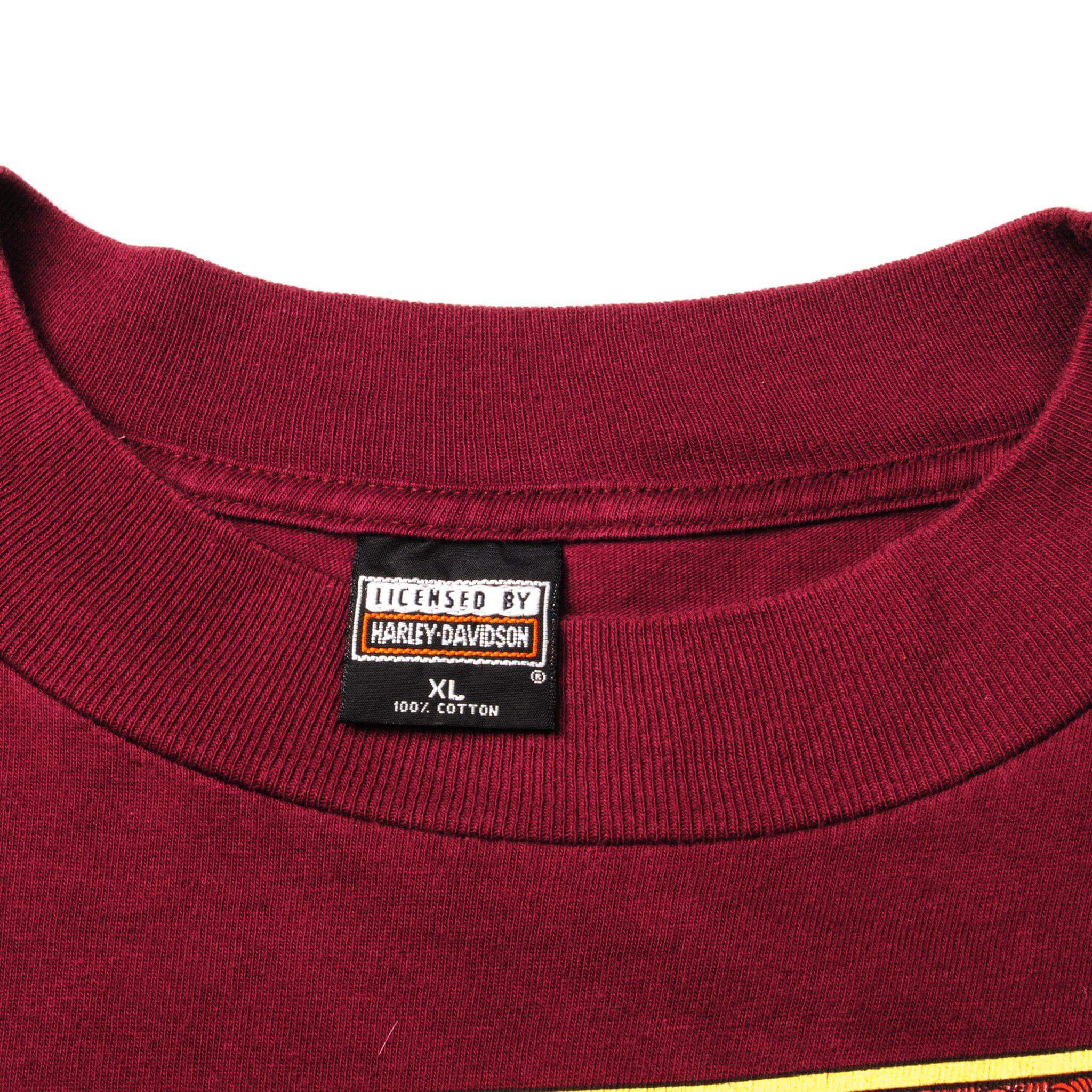 VINTAGE HARLEY DAVIDSON LONG SLEEVES TEE SHIRT SIZE XL MADE IN USA