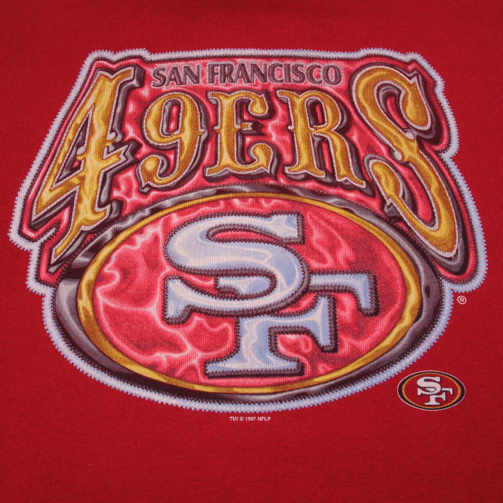 Vintage Pro Player NFL San Francisco 49Ers 1997 Sweatshirt Size Medium Made In USA