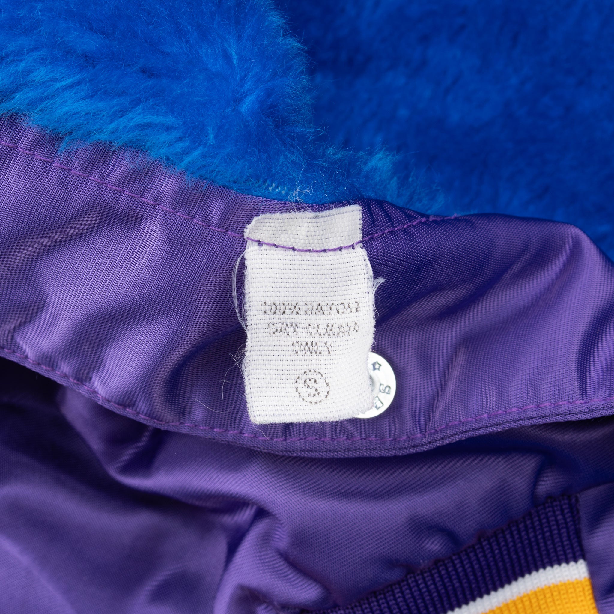 Vintage Nba Los Angeles Lakers Purple Satin Bomber Jacket 1980S Size Small