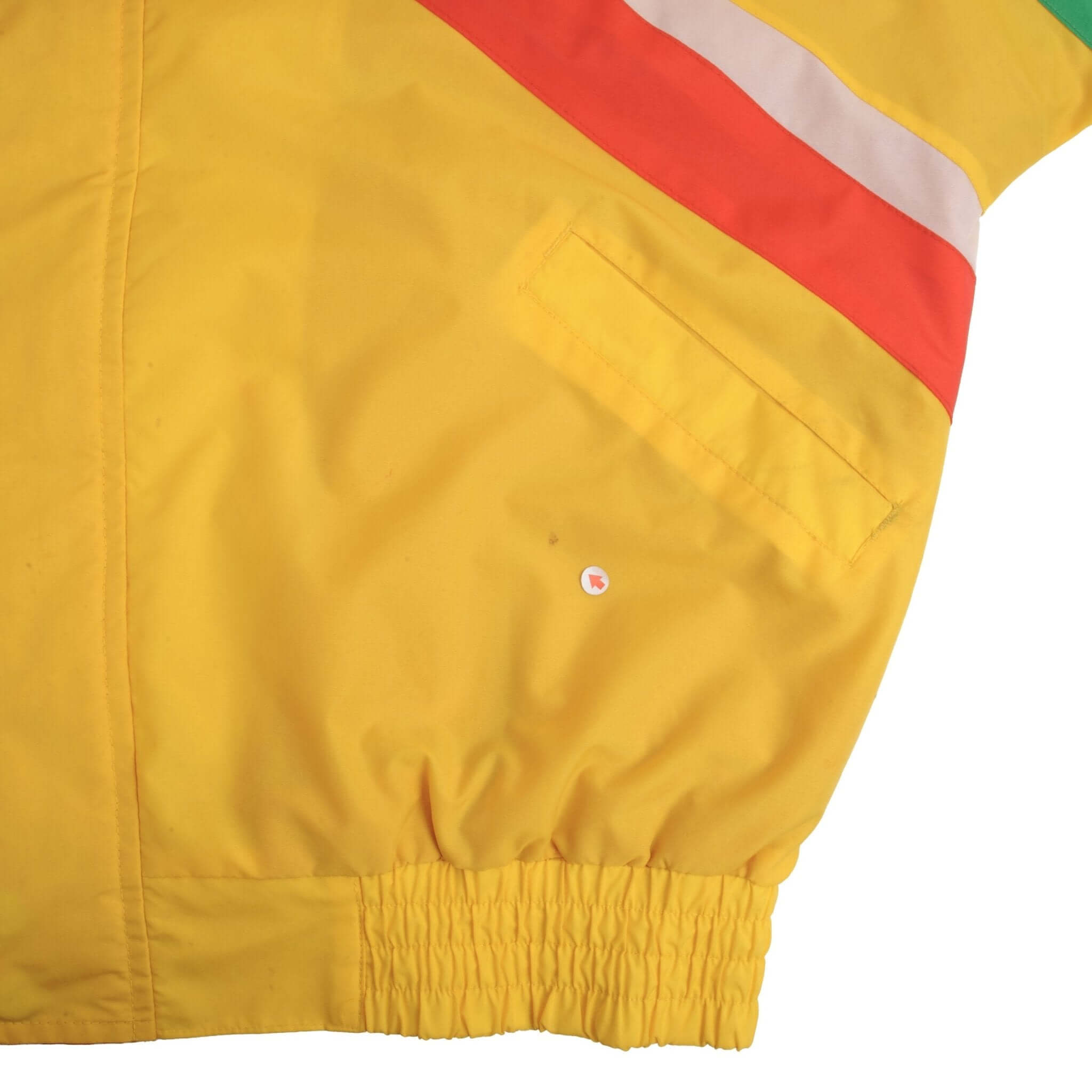 VINTAGE NASCAR TERRY LABONTE KELLOGGS YELLOW WINDBREAKER JACKET 1990S SZE MEDIUM