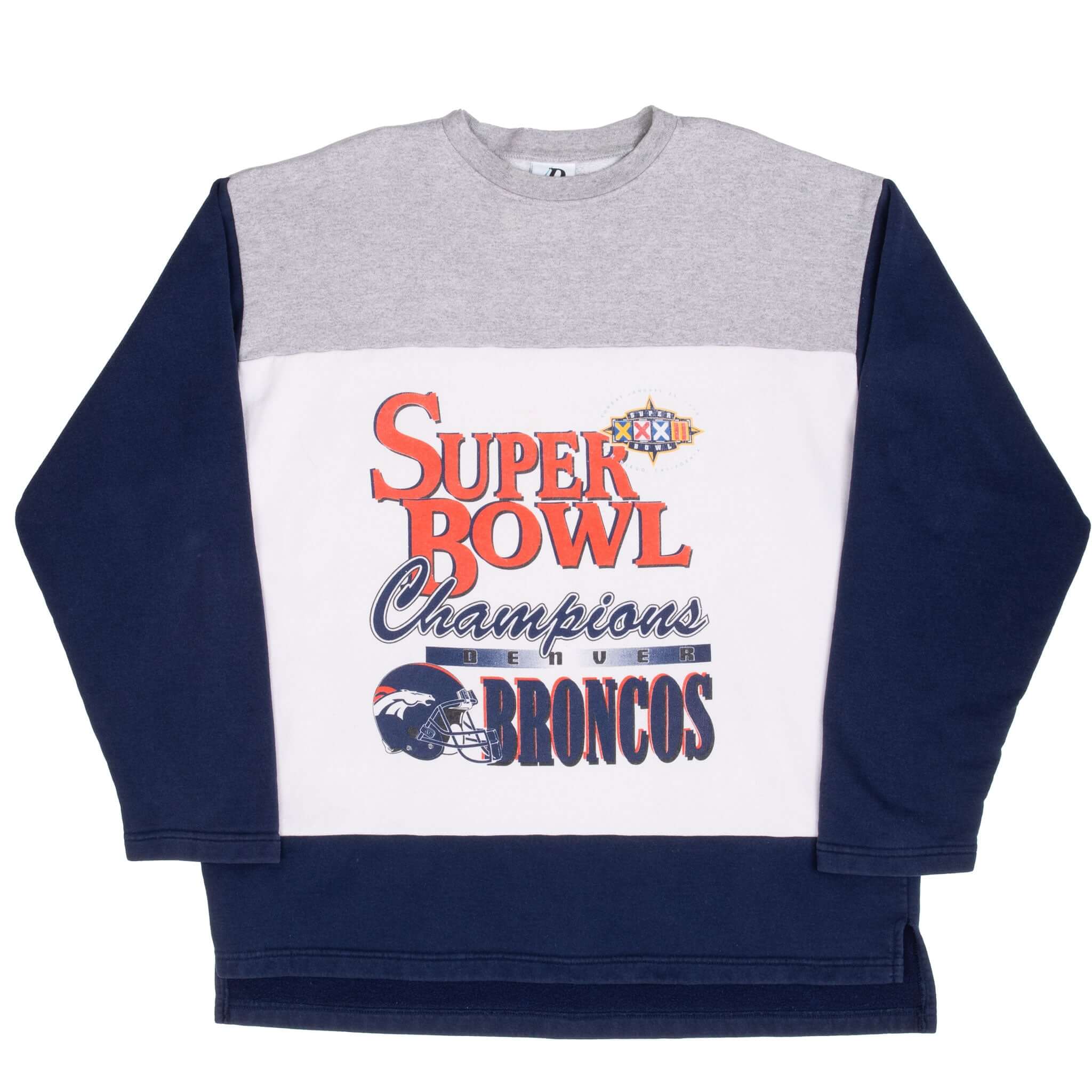 Vintage Nfl Denver Broncos Super Bowl Xxxii Champions 1998 Sweatshirt Size XL