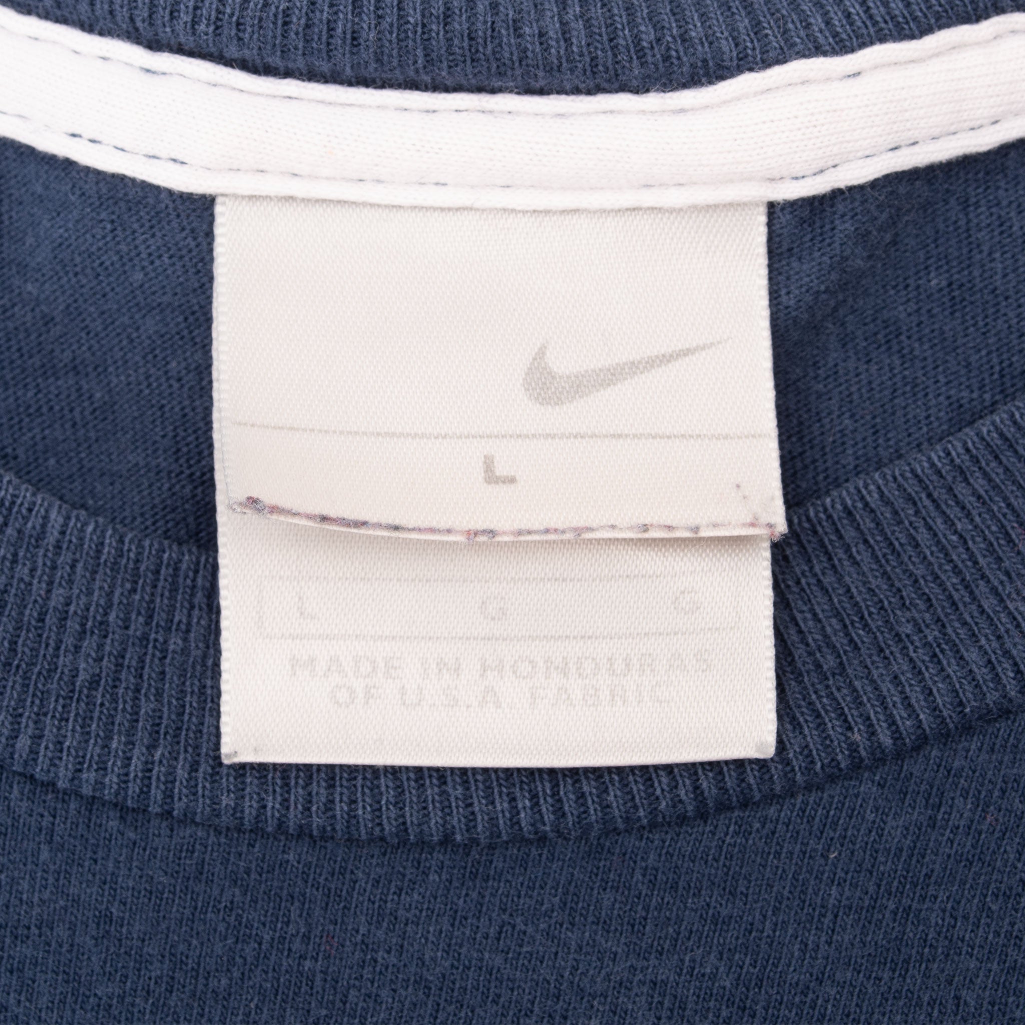 Vintage Nike Classic Swoosh Navy Blue Tee Shirt 2000S Size Medium