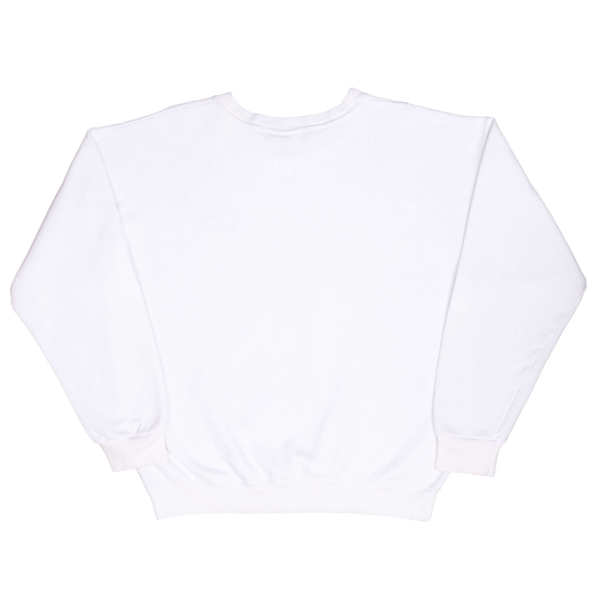 Vintage Nike Classic Swoosh White Sweatshirt 1990S Size Large