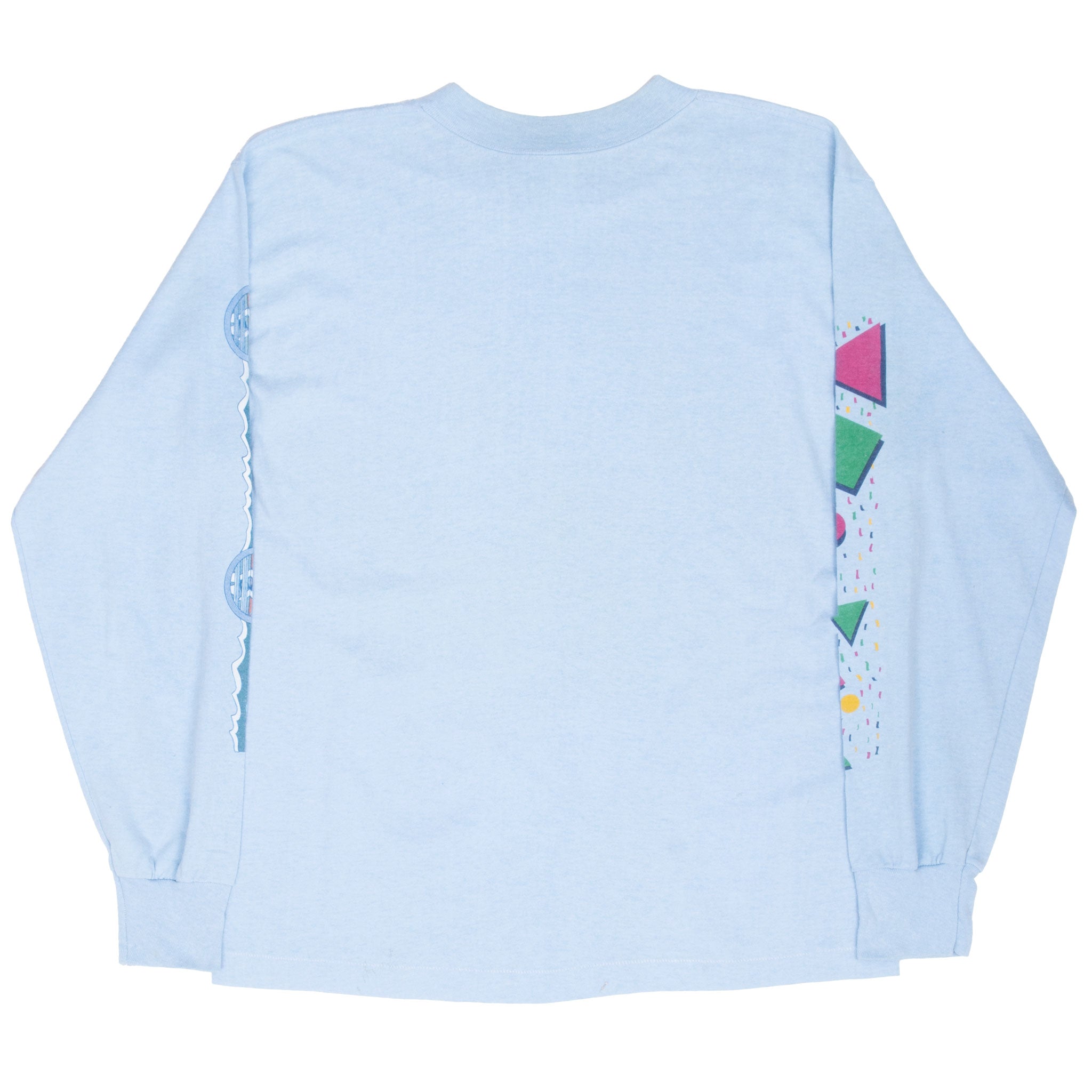 Vintage Hawaiian Ocean To Ocean Surfing Long Sleeve Tee Shirt 1983 Size Medium Made In Usa With Single Stitch Hem