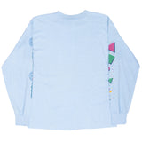 Vintage Hawaiian Ocean To Ocean Surfing Long Sleeve Tee Shirt 1983 Size Medium Made In Usa With Single Stitch Hem
