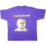 Vintage Radiohead Pablo Honey Tour Tee Shirt 1993 Size XL Single Stitch Sleeves. PURPLE