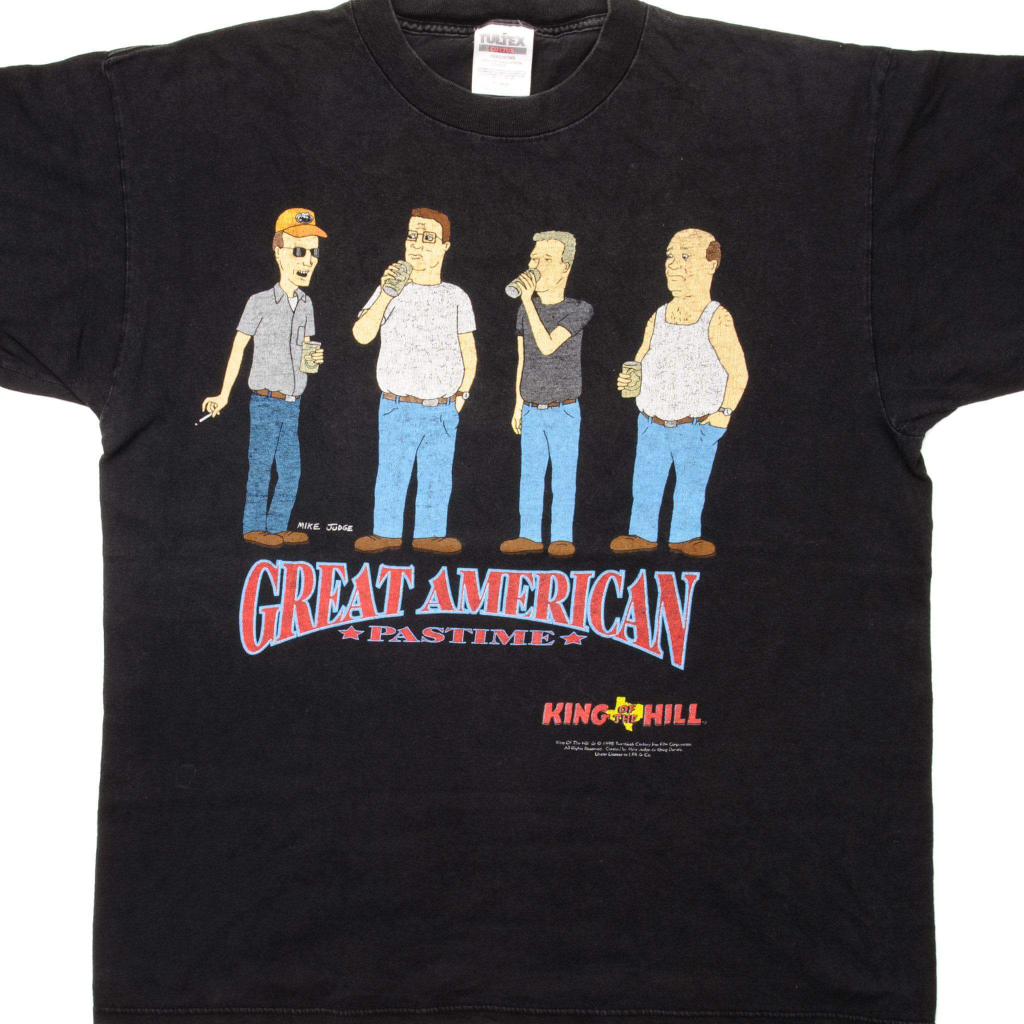 VINTAGE KING OF THE HILL TEE SHIRT 1998 SIZE XL MADE IN USA