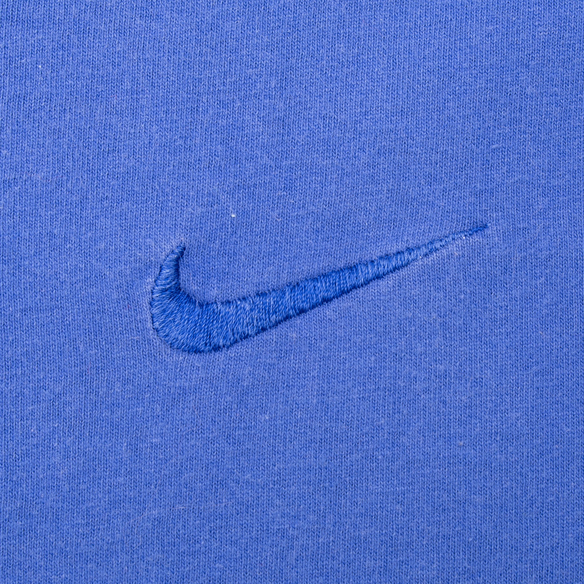 Vintage Nike Classic Swoosh Purple Blue Tee Shirt 1990S Size Large Made In Usa