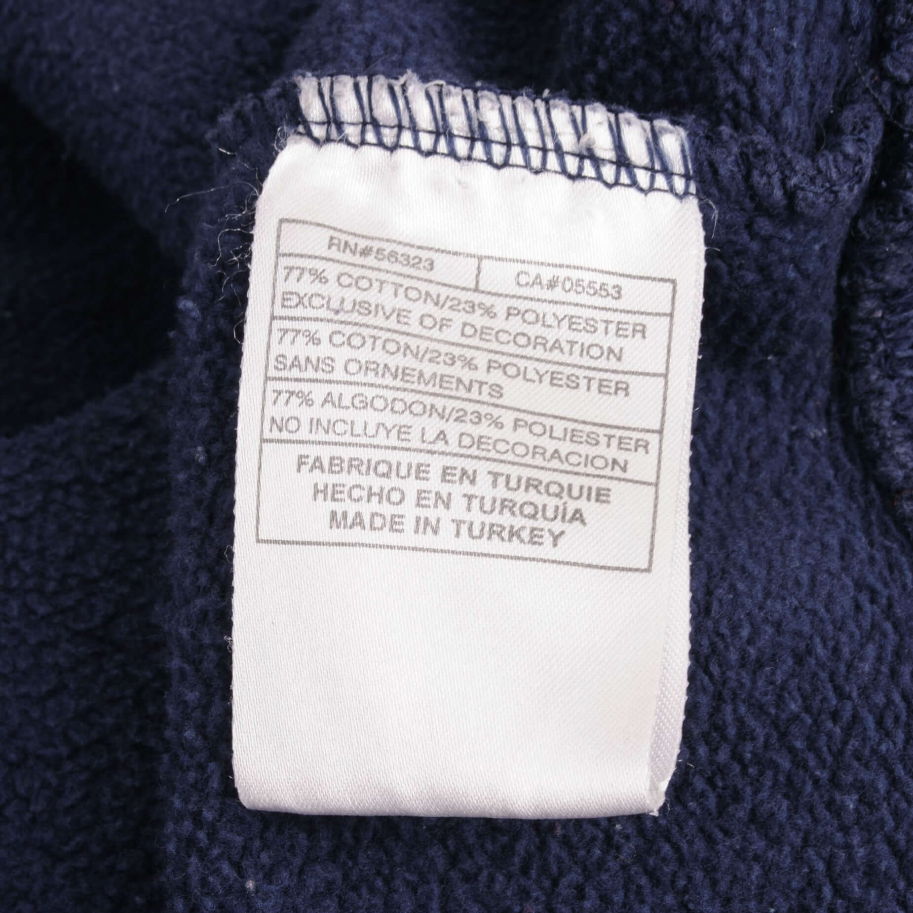 Vintage Navy Blue Nike Spellout Swoosh Hoodie 2000S Size Large