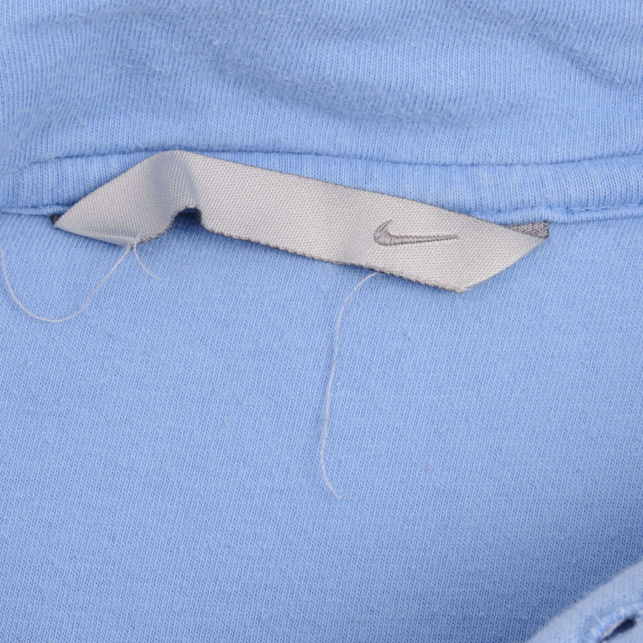 Vintage Nike Spellout Swoosh Blue Hoodie Sweatshirt 2000S Size XL