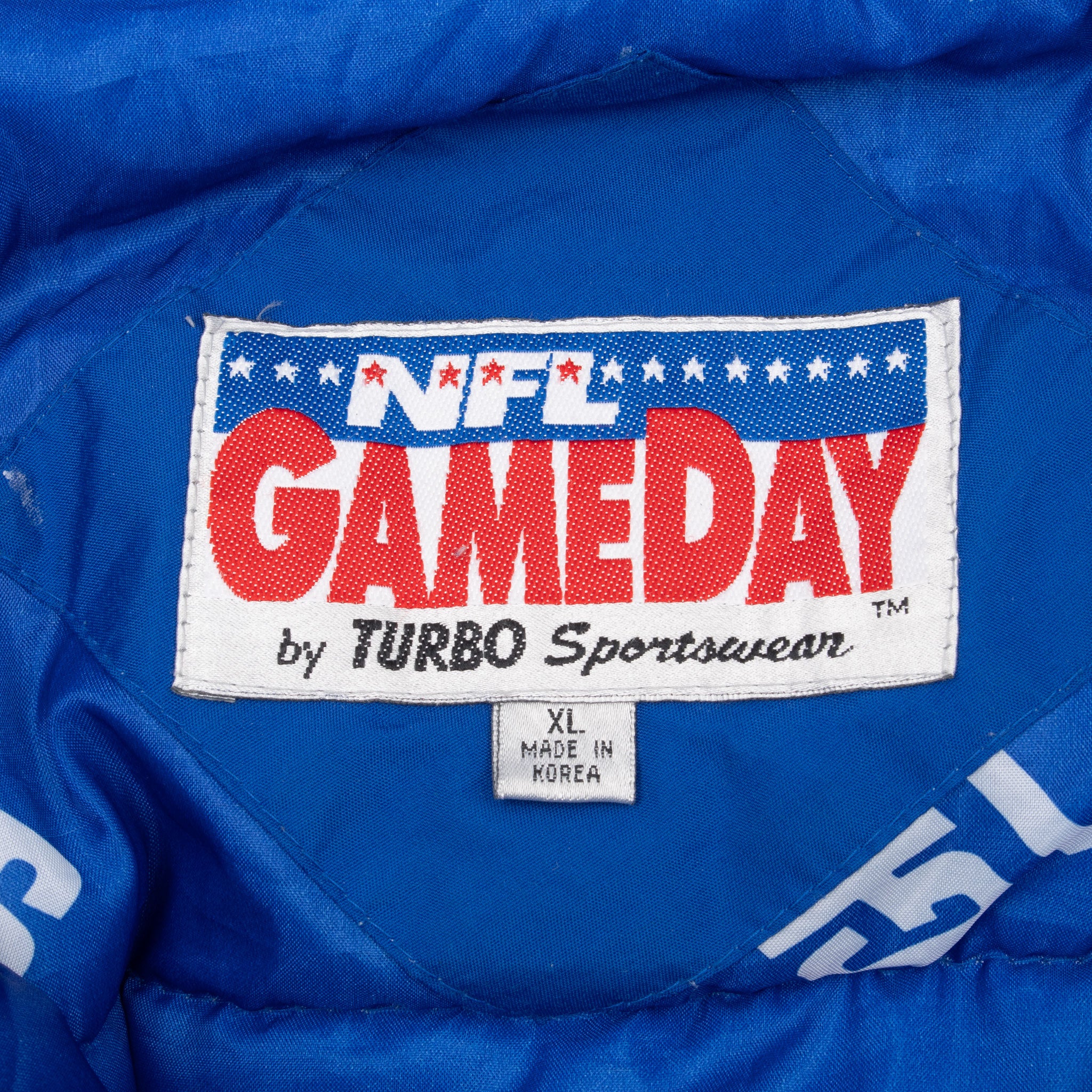 Vintage Nfl New York Giants Puffer Jacket 1990S Size XL