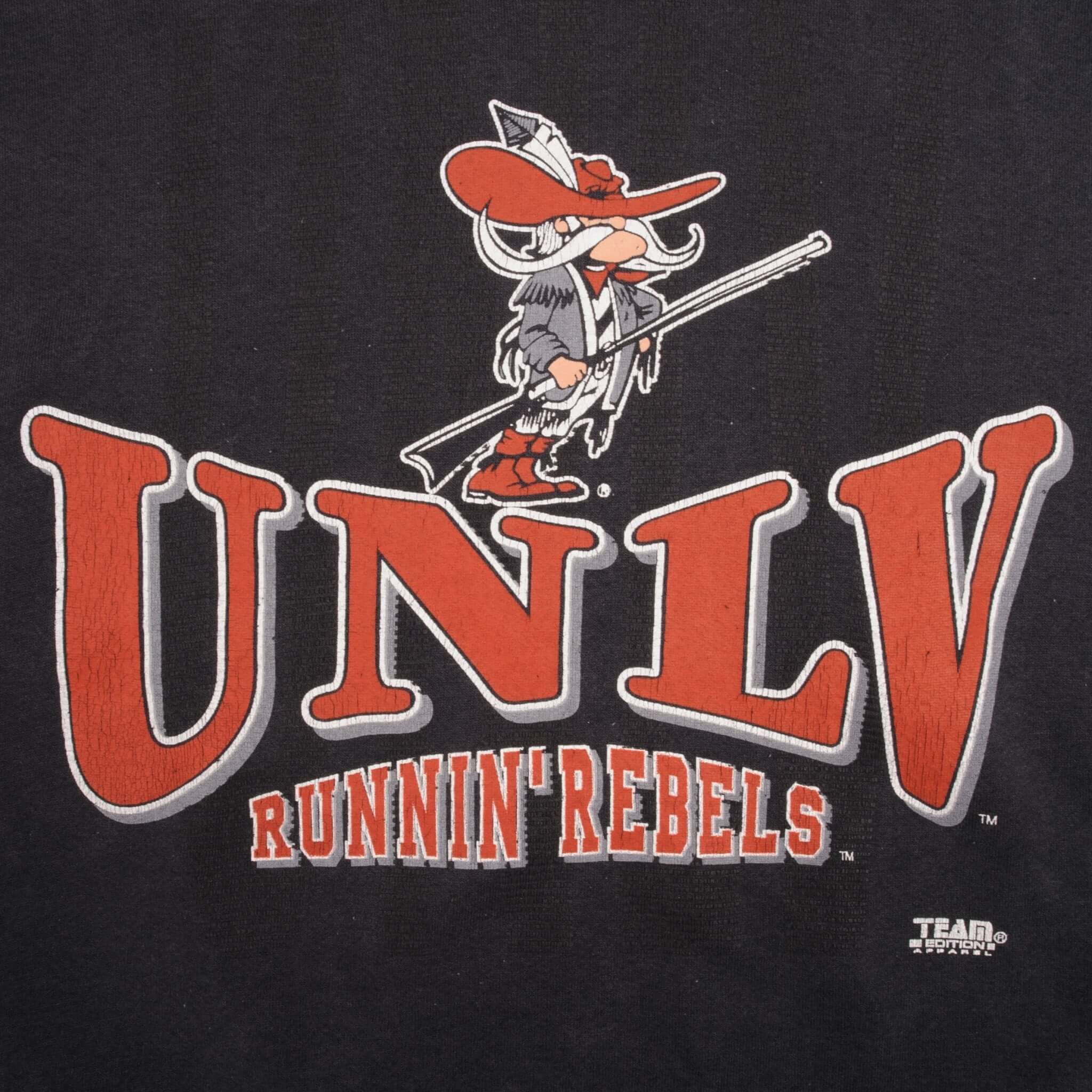 Vintage University of Nevada Las Vegas Running Rebels Sweatshirt 1990S Size 2XL