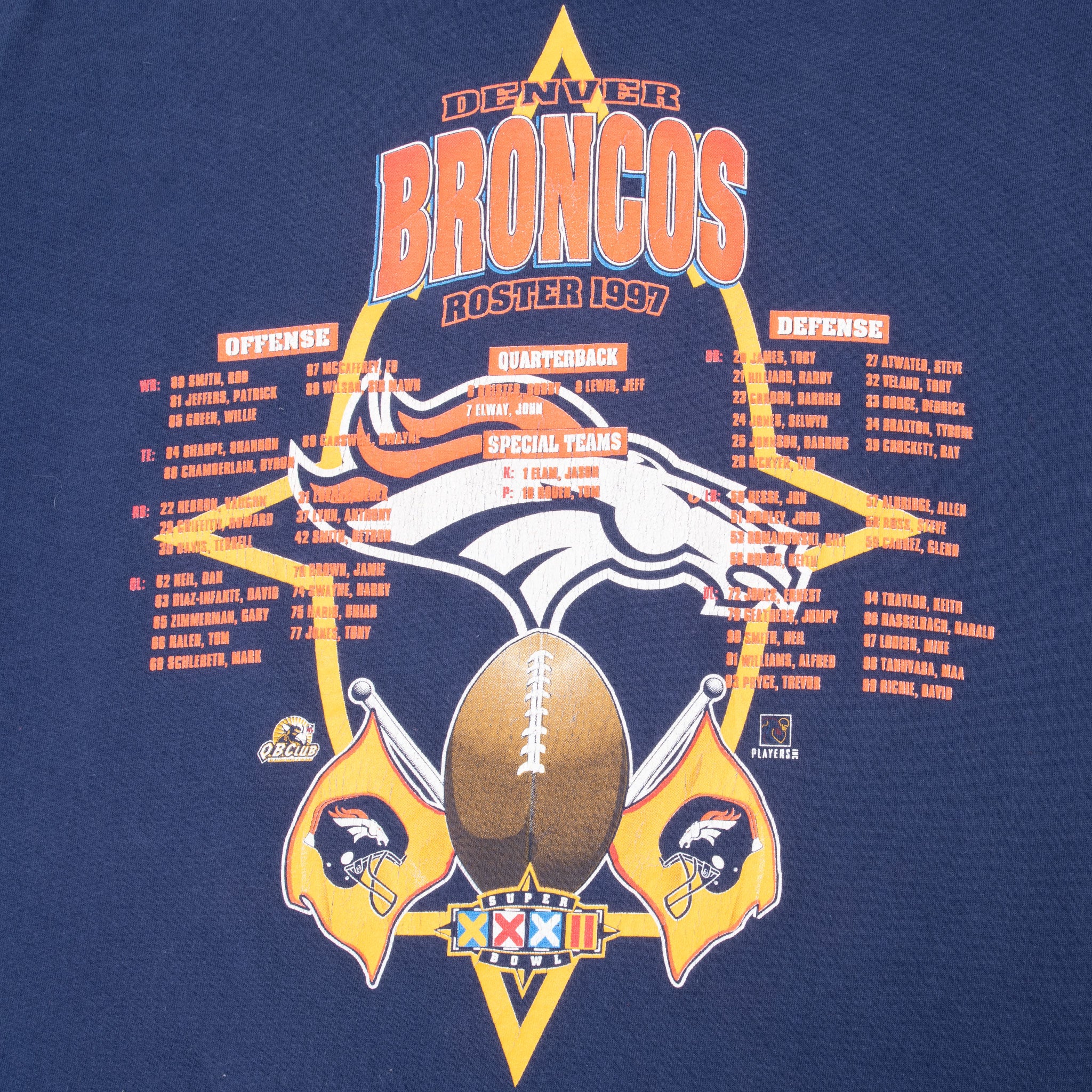 Vintage Nfl Denver Broncos Super Bowl Champions Xxxii 1999 Tee Shirt Large MADE IN USA