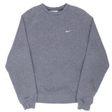 Vintage Nike Classic Swoosh Dark Grey Sweatshirt 2000S Size Medium