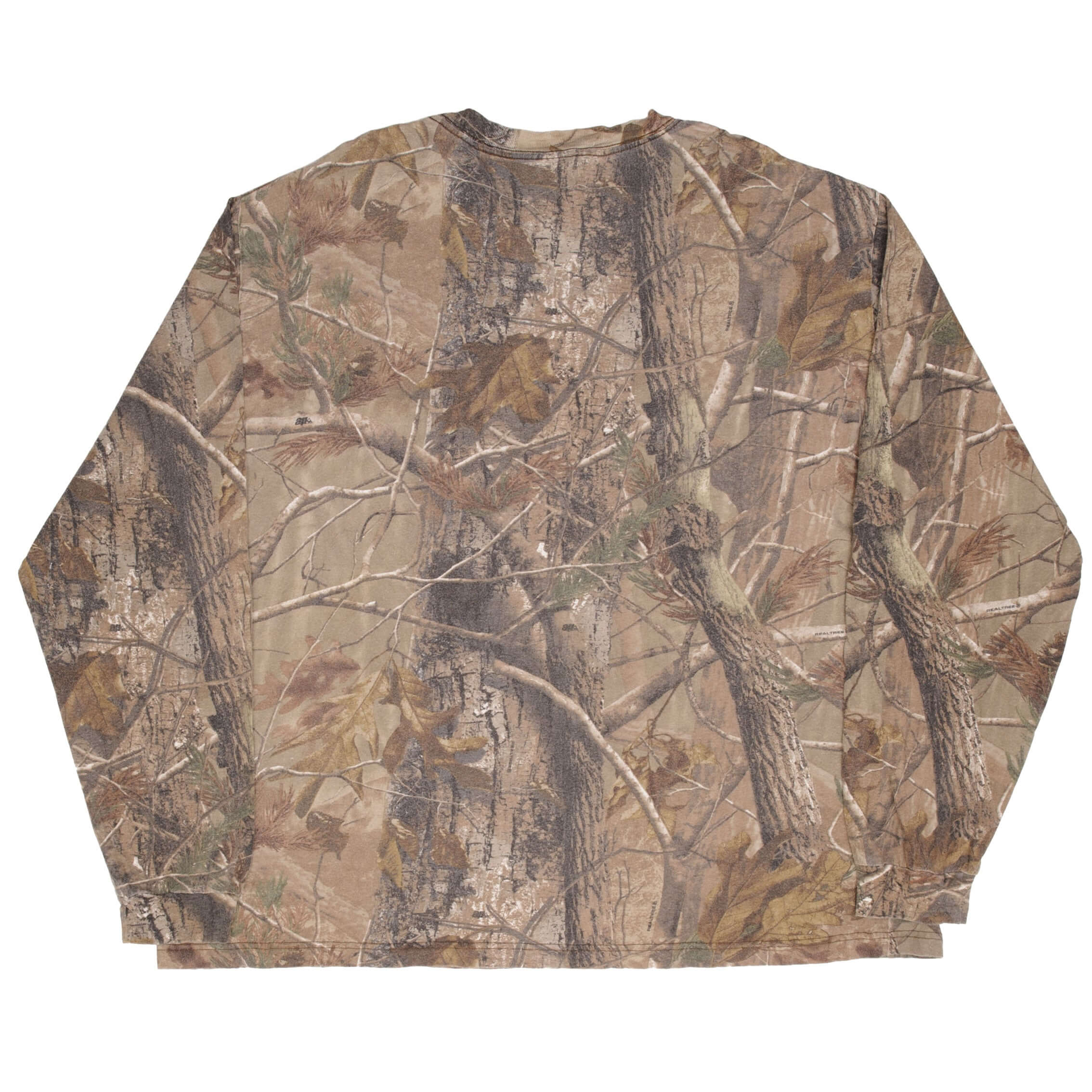 Vintage Hunting Realtree Aphd Camo Long Sleeve Pocket Tee Shirt Size 3XL