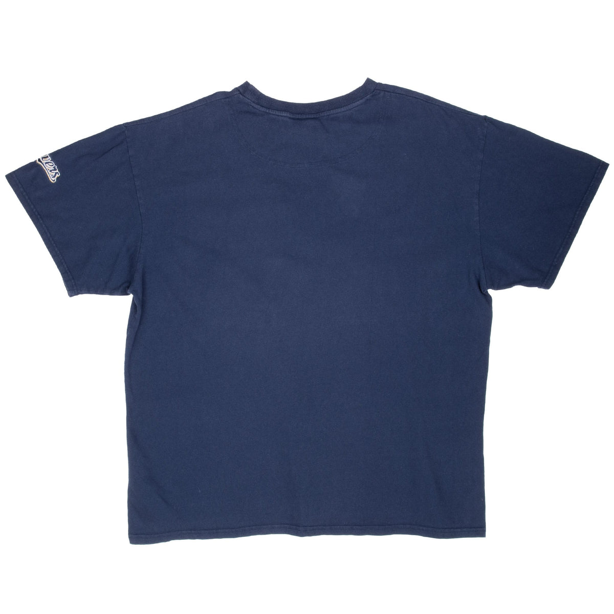 Plain back of blue Nike Milwaukee Brewers short-sleeve T-shirt