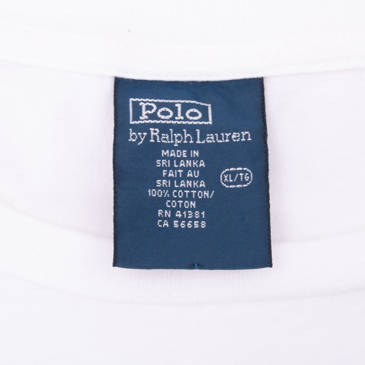Vintage Ralph Lauren Polo Bear Fisherman White Tee Shirt 1990S Size XL