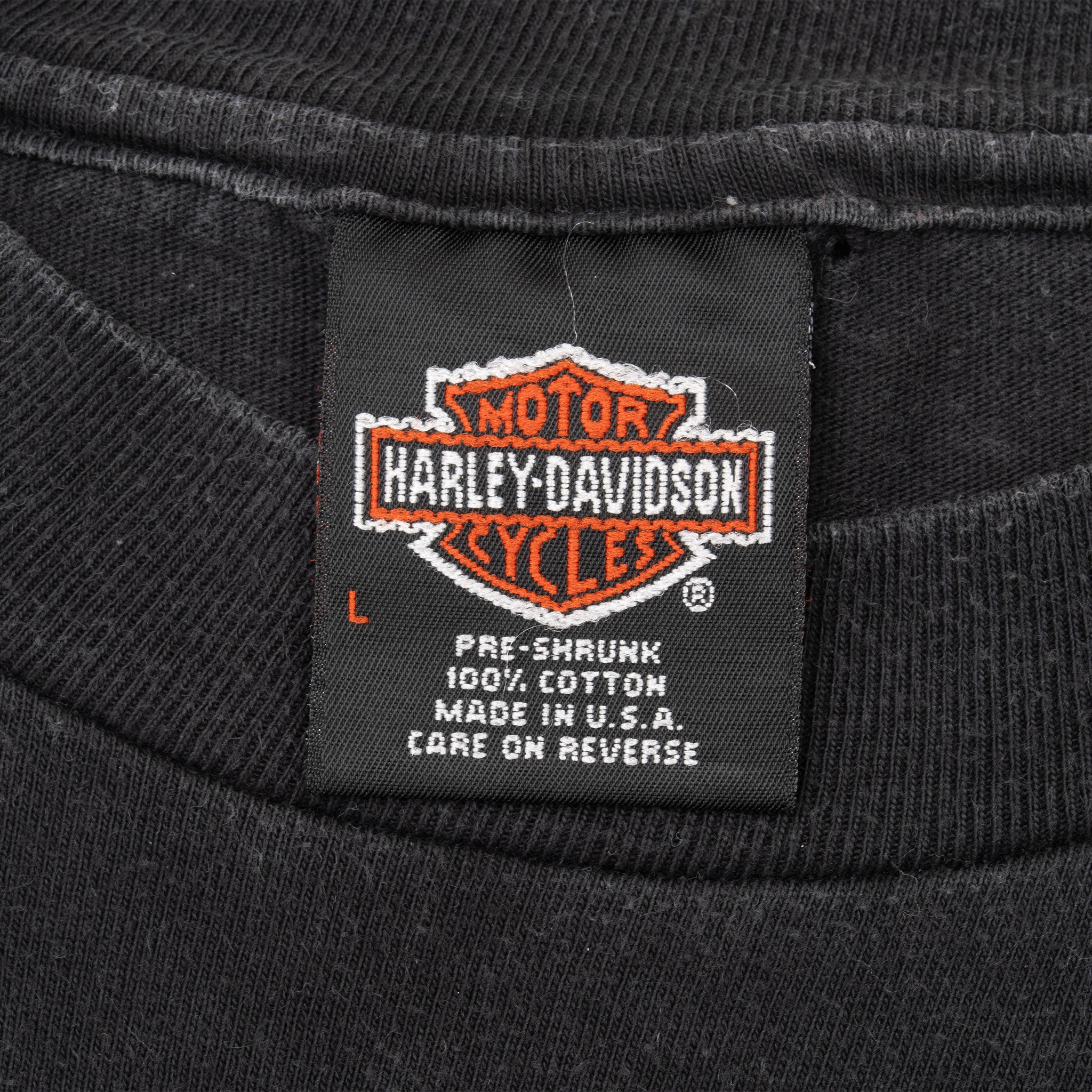 Vintage Harley Davidson Chicago 1996 Tee Shirt Size Large Made In Usa With Single Stitch Sleeves