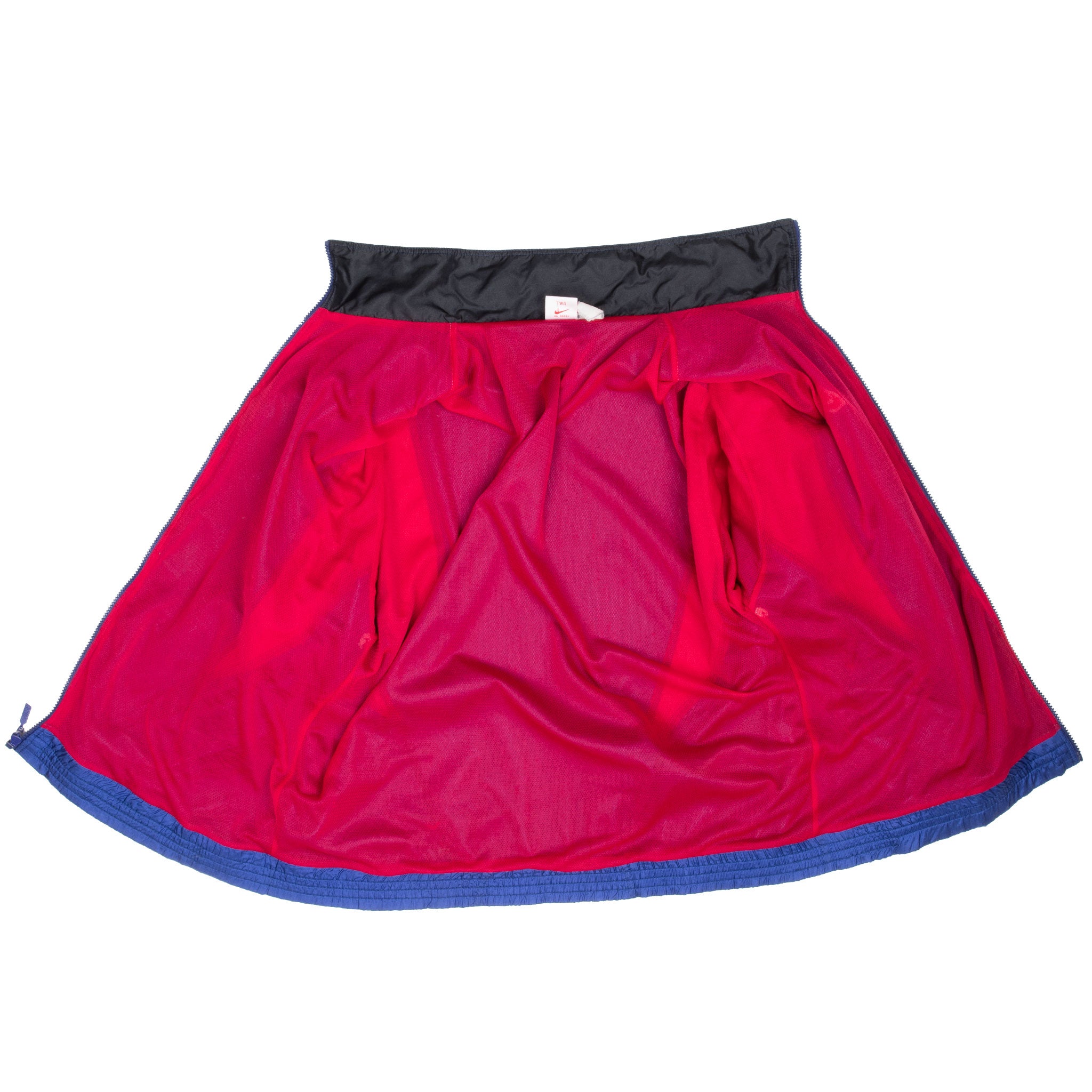 Vintage Nike Classic Swoosh Blue And Red Windbreaker Jacket Late 1980S Size Medium