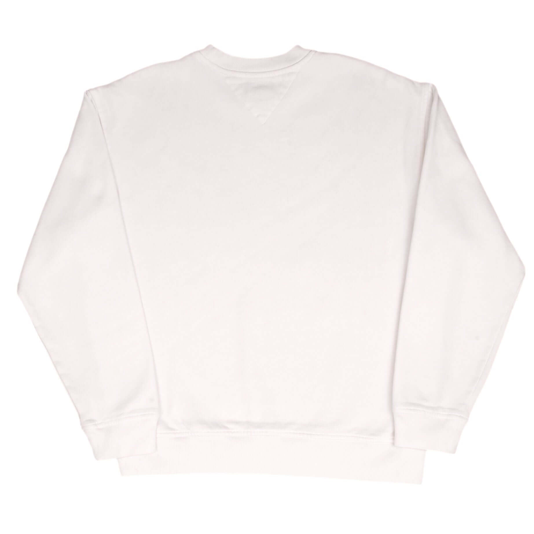 Vintage Tommy Hilfiger White Crewneck Sweatshirt 2000S Size Small