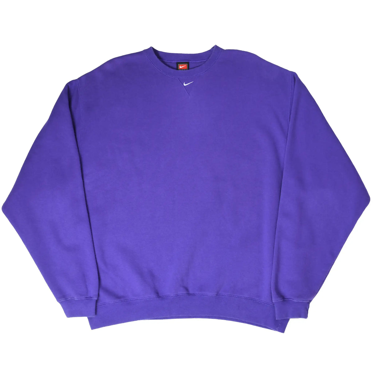 Vintage Nike Center Swoosh Purple Sweatshirt 1990s Size XL