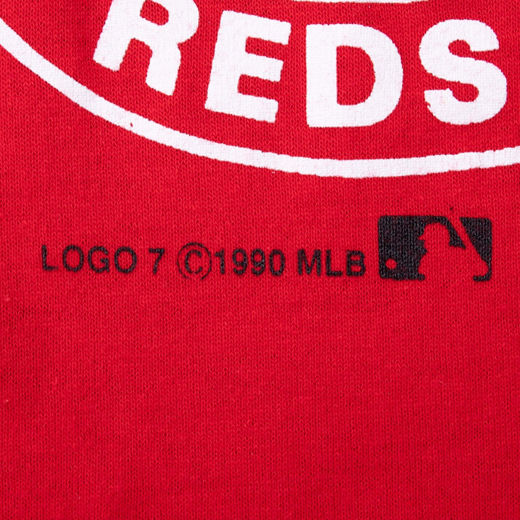 Vintage MLB Cincinnati Reds World Series Champions Tee Shirt 1990 Size Medium Made In USA With Single Stitch Sleeves