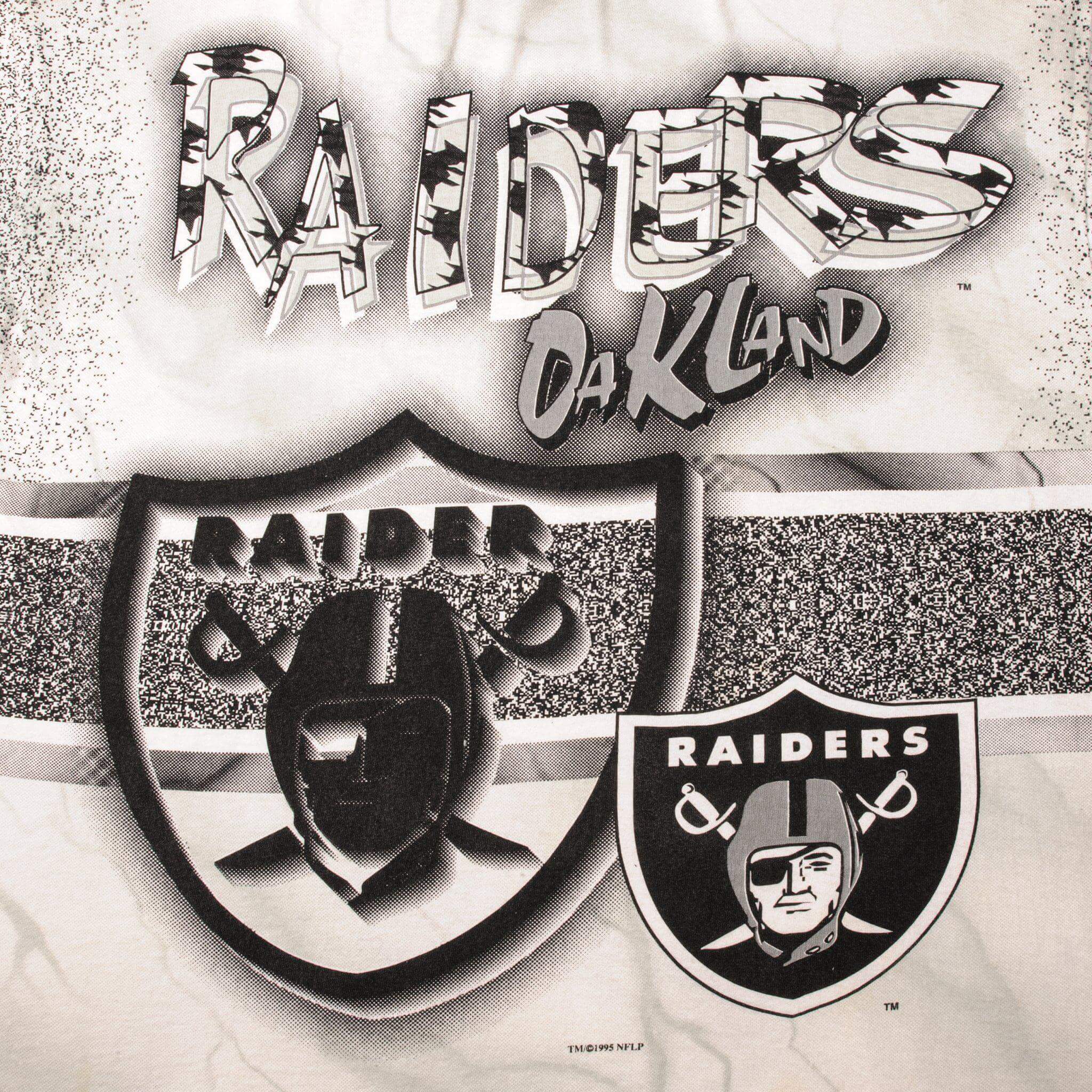 VINTAGE NFL OAKLAND RAIDERS TEE SHIRT 1995 SIZE XL