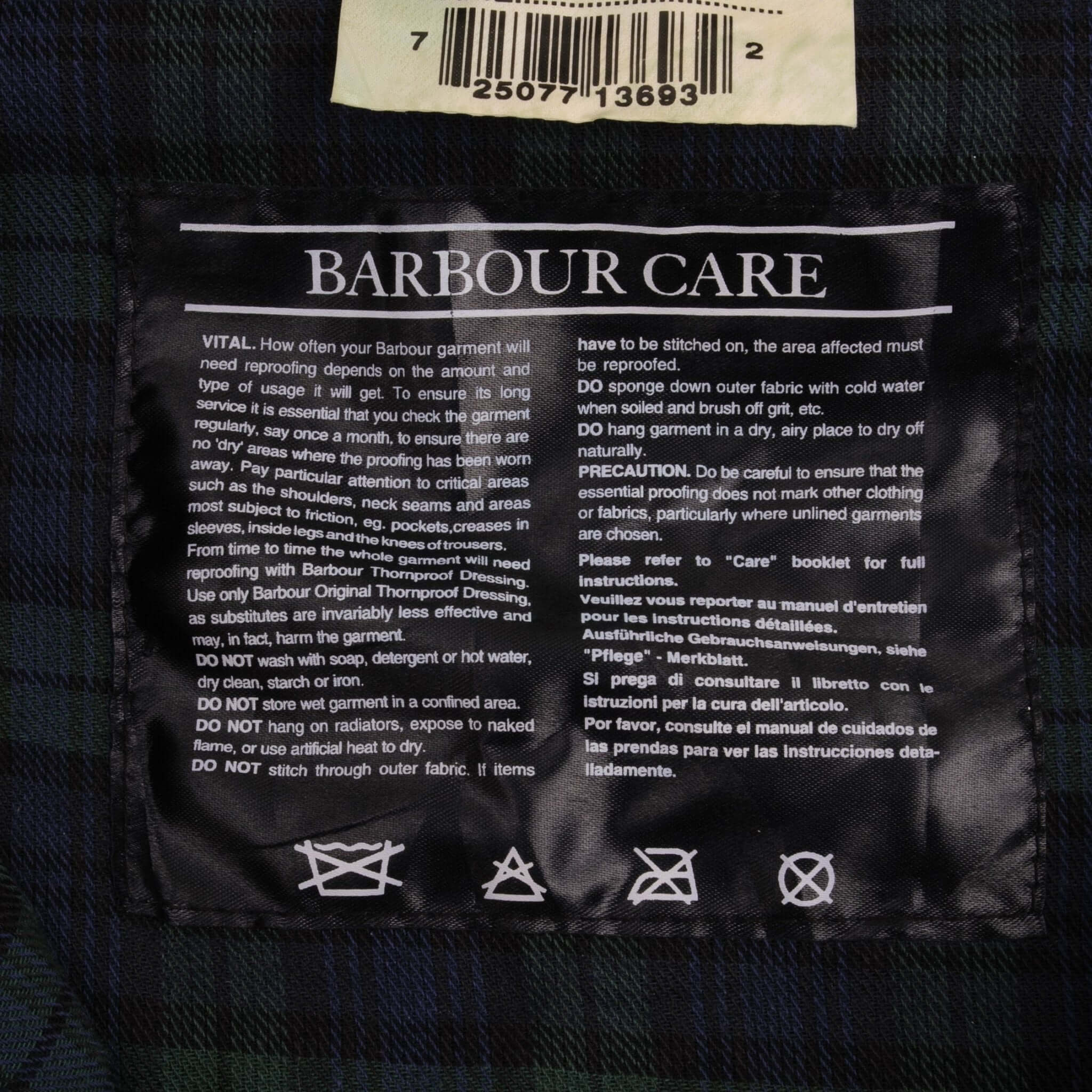 Vintage Barbour Classic Bedale Wax Jacket Size 52 Made In England