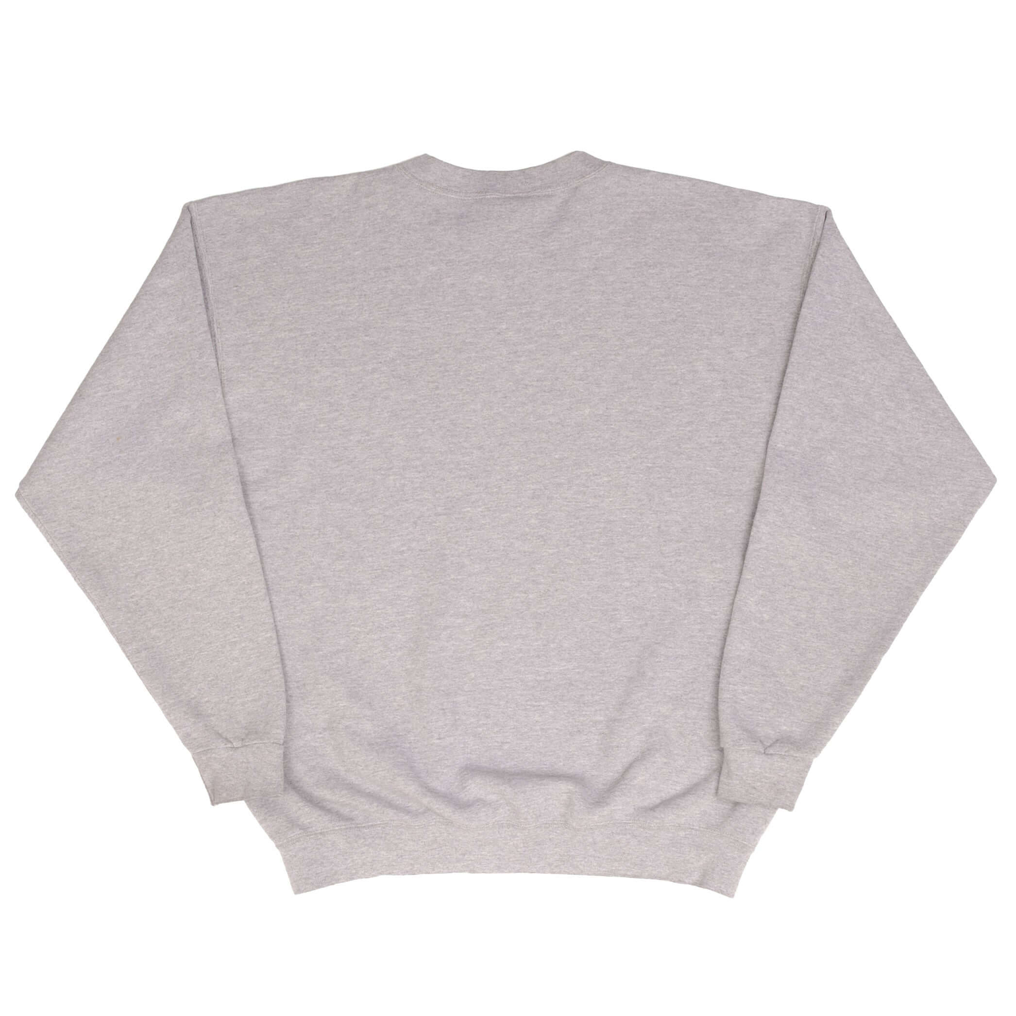 Vintage Nike Athletics Spellout Grey Sweatshirt 1990S Size Medium Made In Usa