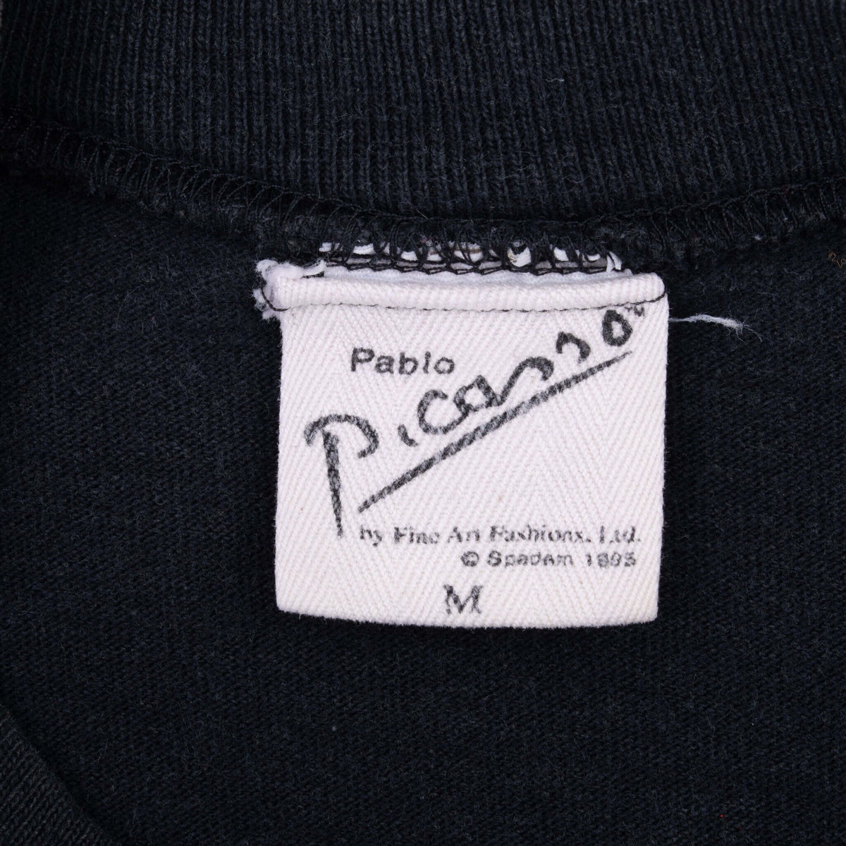 Vintage Pablo Picasso Sweated Woman With Wristwatch Art Tee Shirt 1995 Size Medium Made In Usa