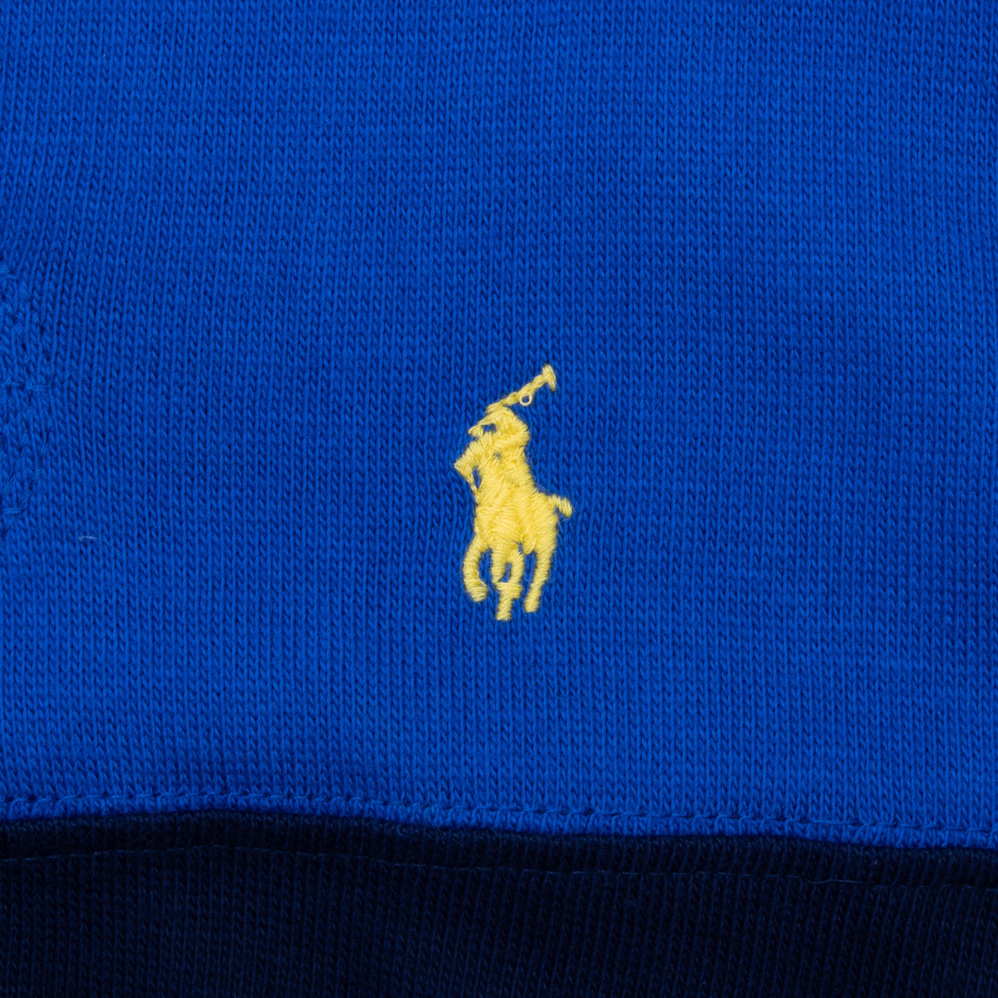 Vintage Ralph Lauren Blue Stripes Rugby Polo Shirt 1990S Size Large Deadstock