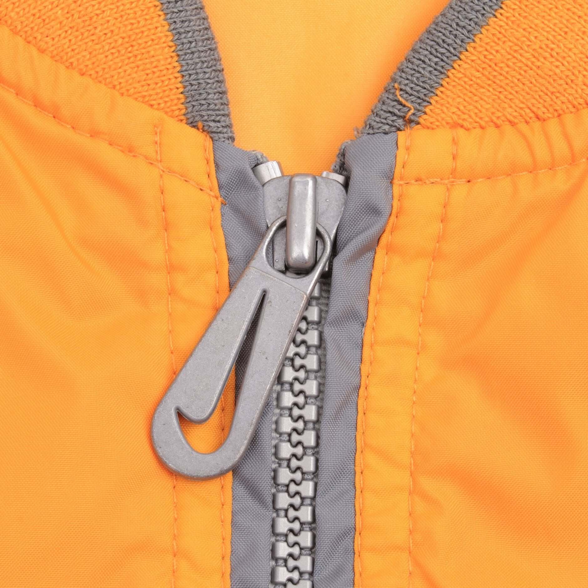 Vintage Nike Pullover Windbreaker Orange & White Jacket 1990S Size Large