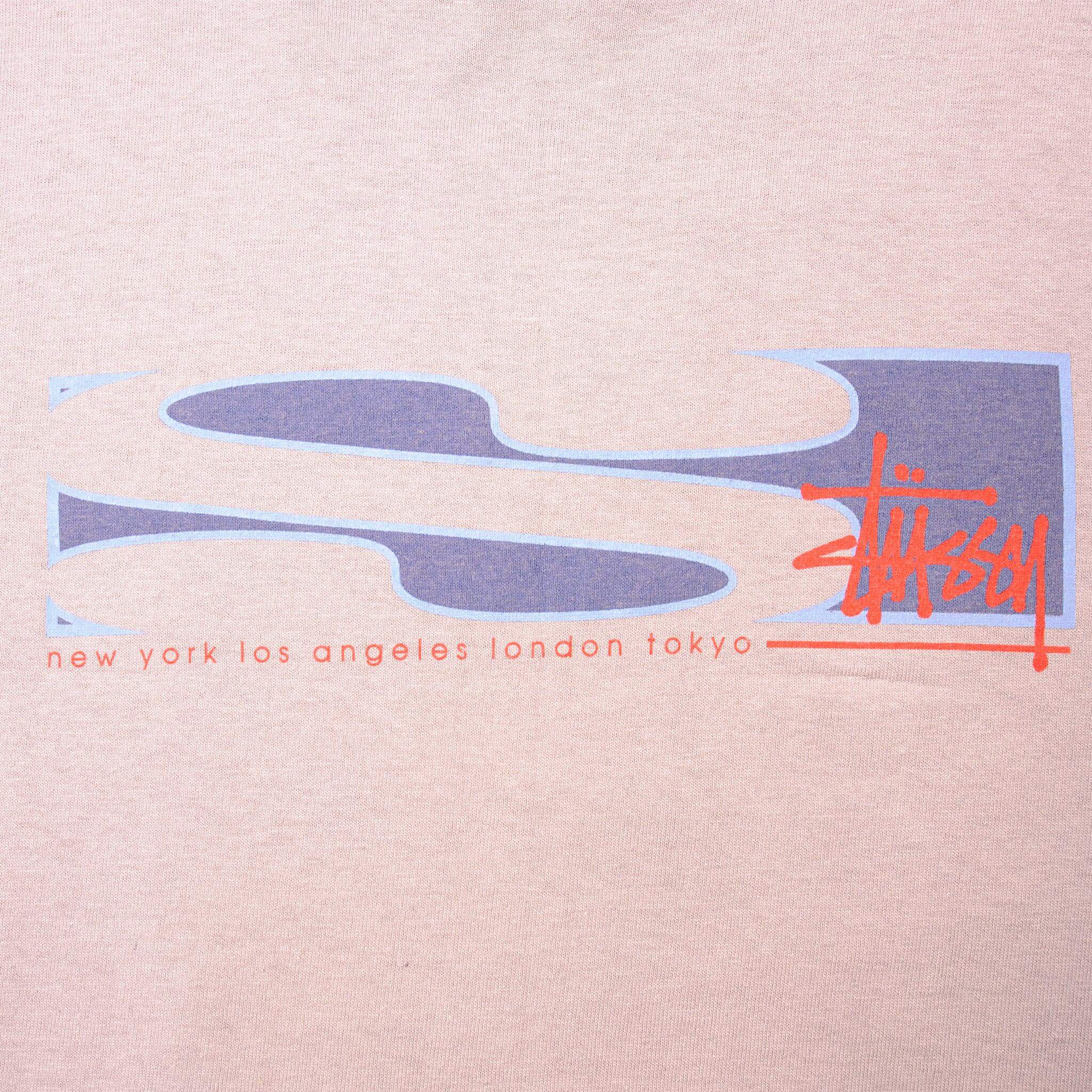 VINTAGE STUSSY TEE SHIRT 1990s SIZE LARGE MADE IN USA