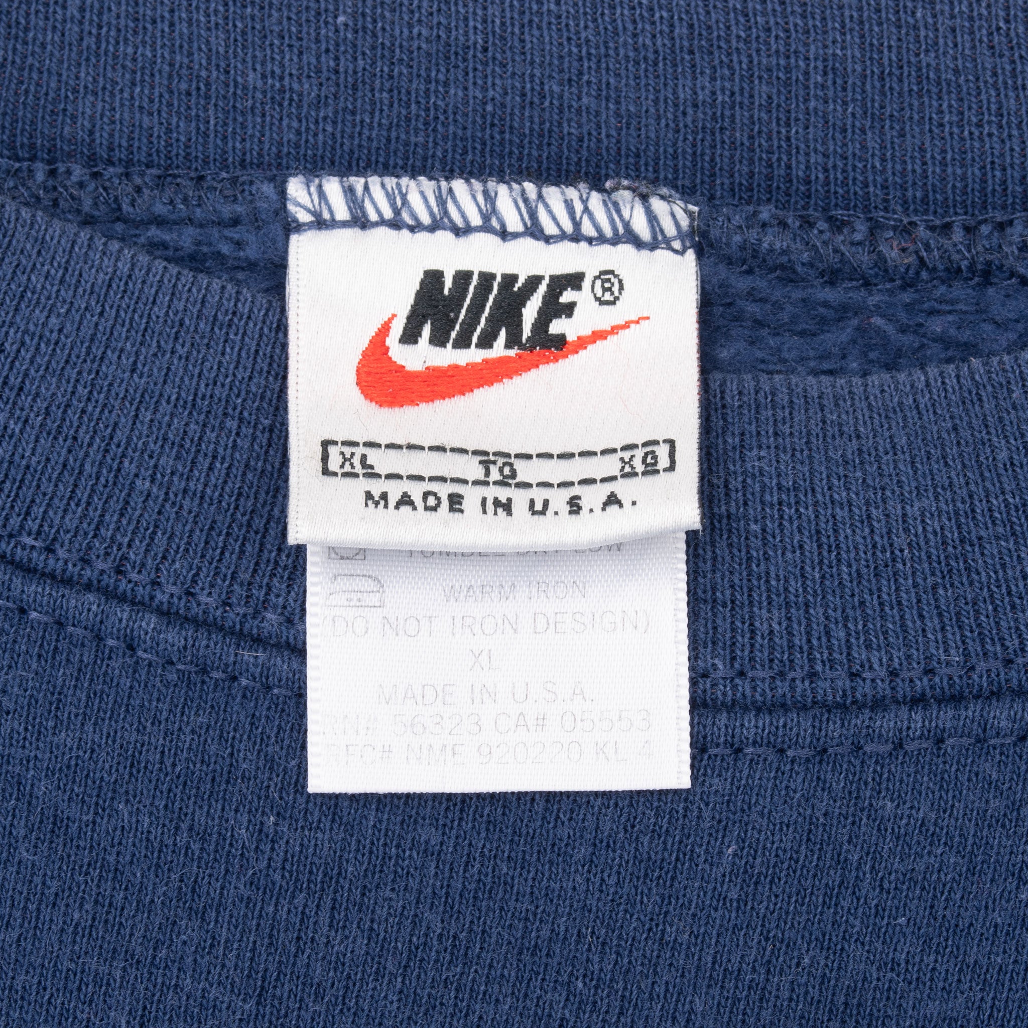 Vintage Nike Ncaa Penn State Blue Crewneck Sweatshirt 1990S Size XL Made In Usa