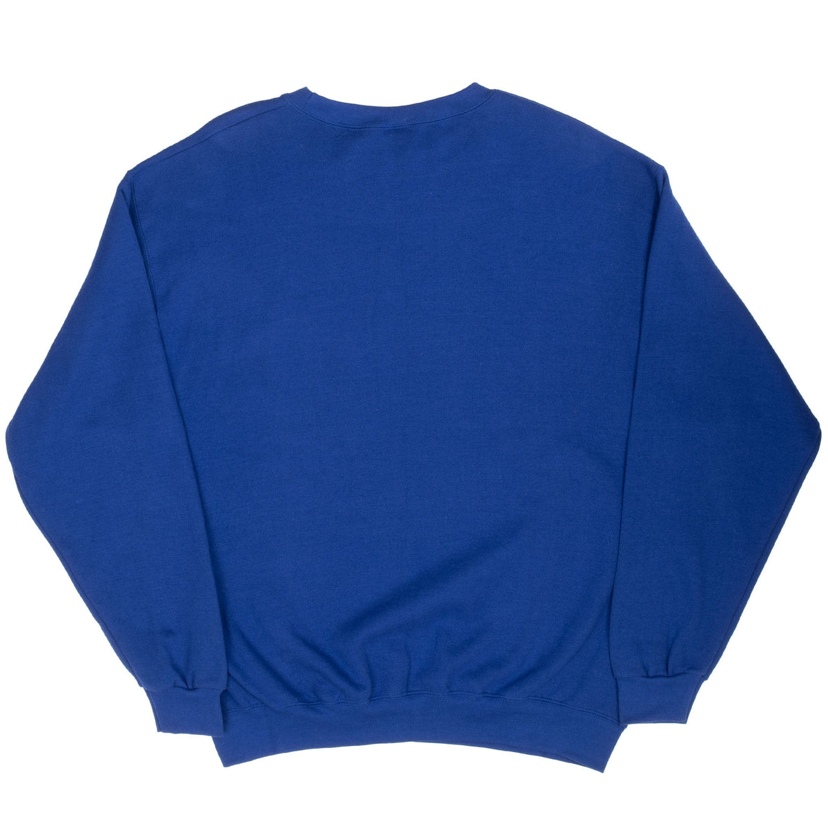 Back of plain blue Disney The Little Mermaid crewneck sweatshirt