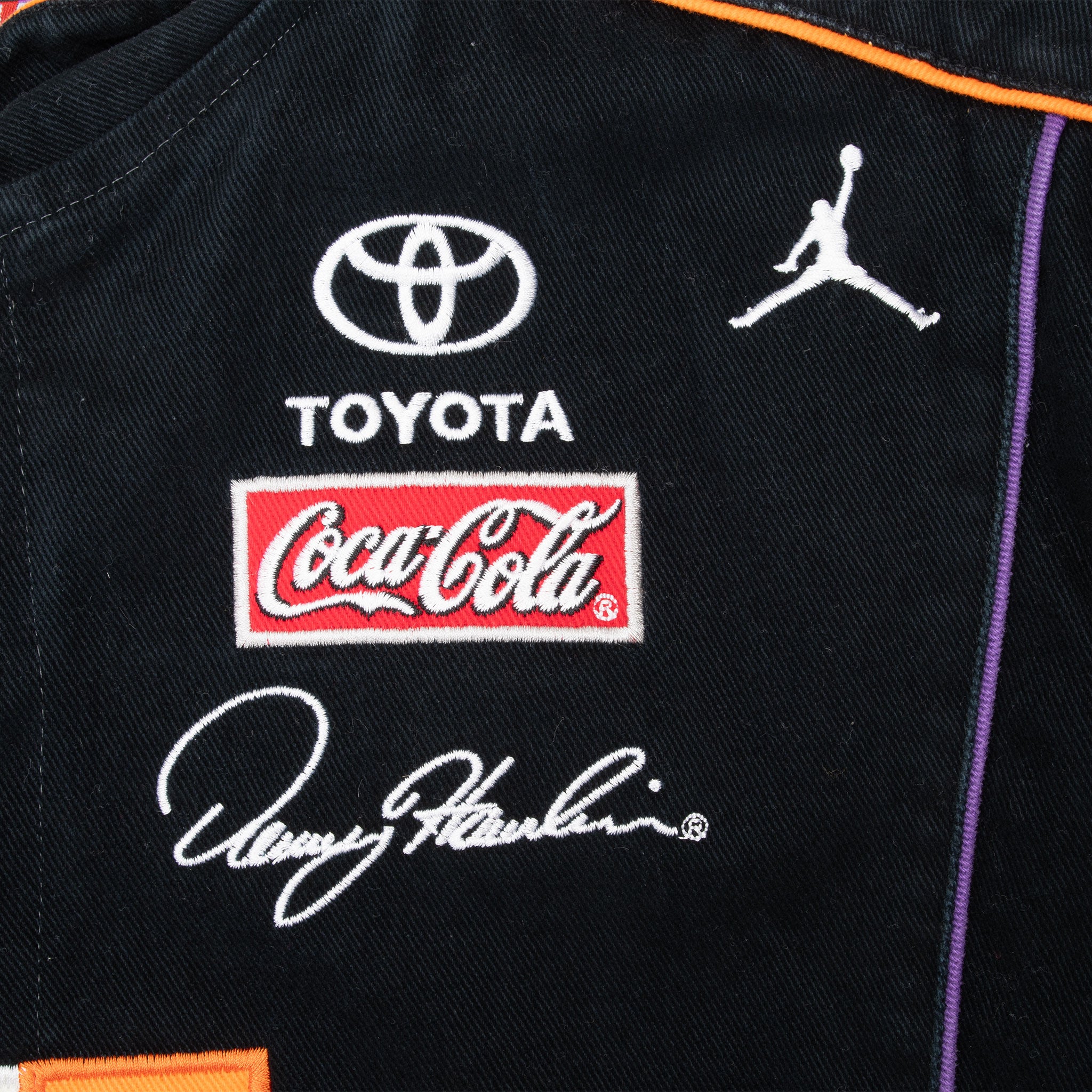 Vintage Nascar Danny Hamlin Fedex Racing Jeff Hamilton Jacket 2000S Size Large