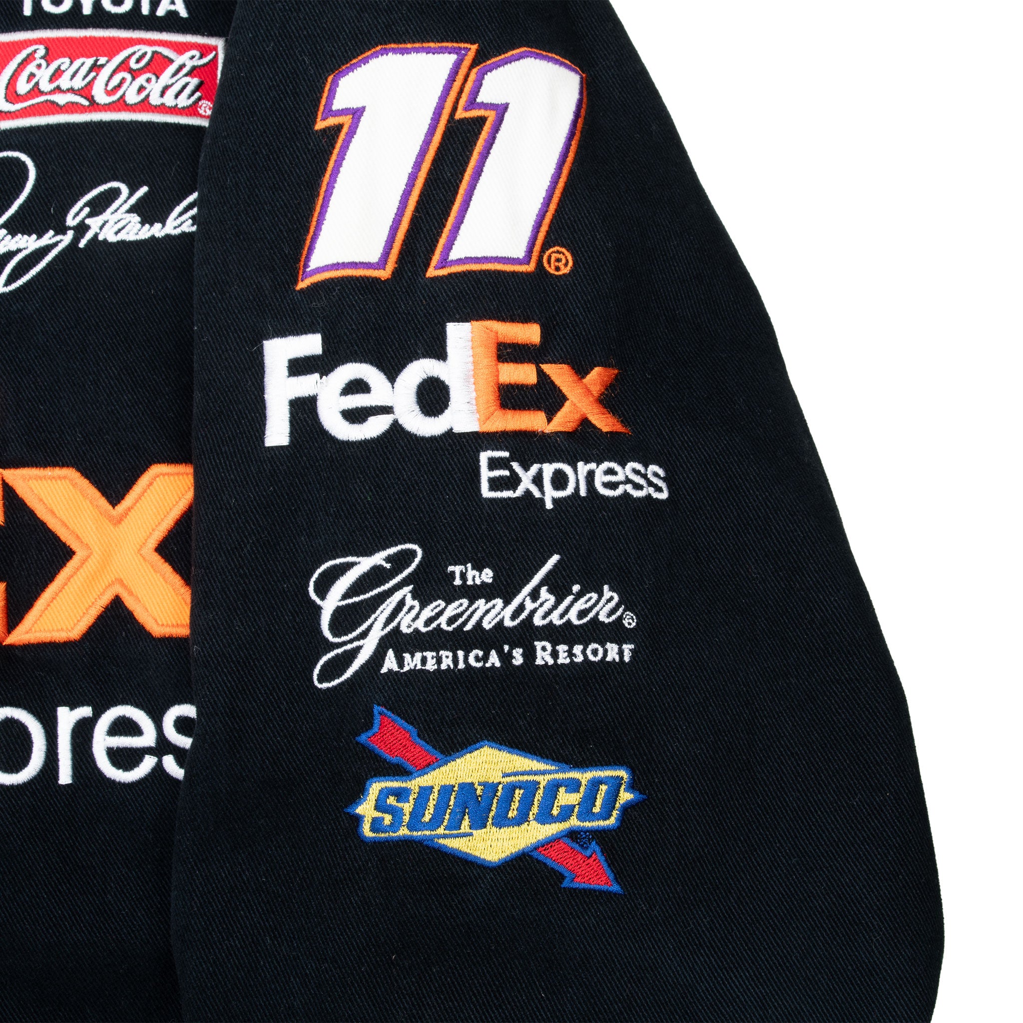 Vintage Nascar Danny Hamlin Fedex Racing Jeff Hamilton Jacket 2000S Size Large