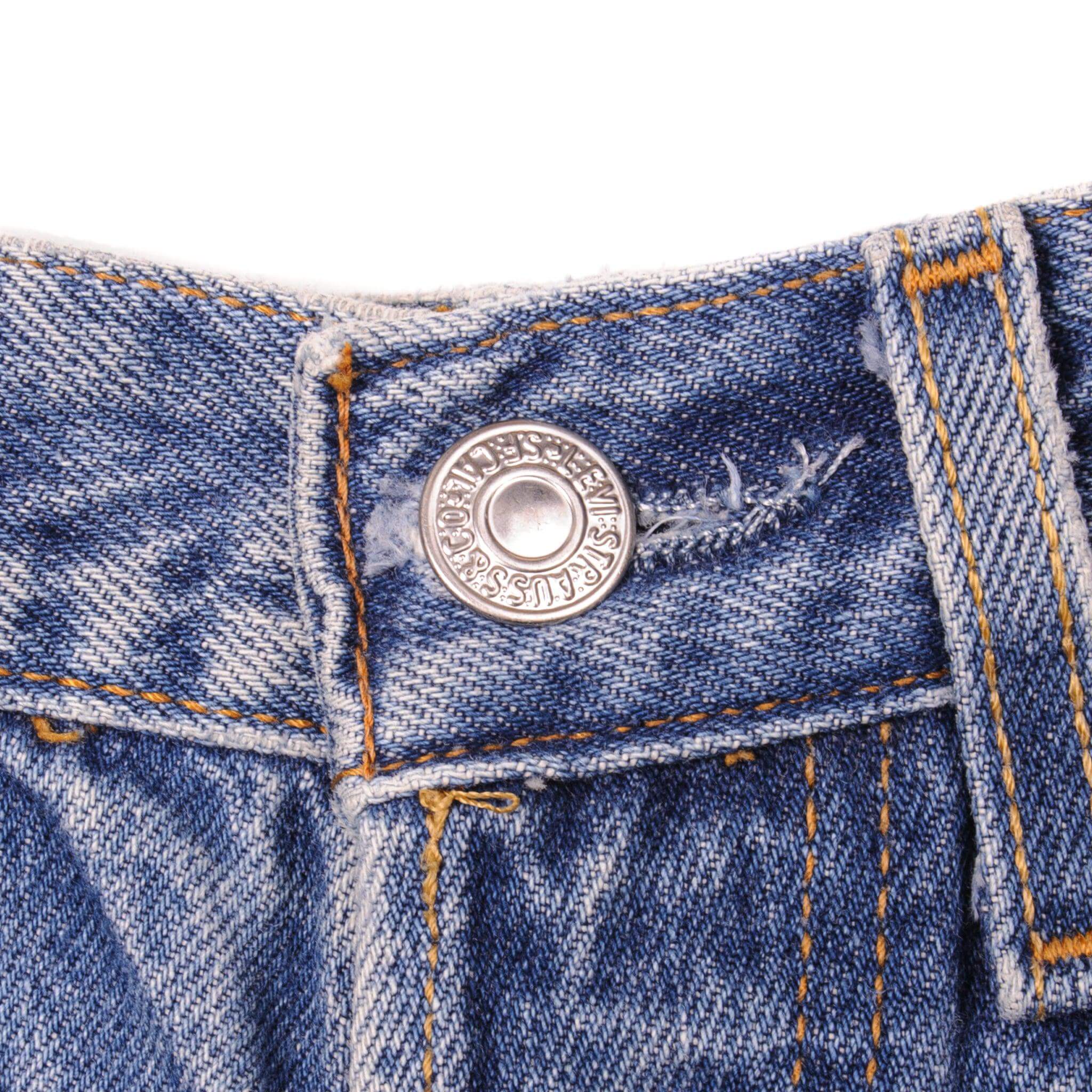 VINTAGE LEVIS 501 JEANS INDIGO SIZE W27 L29 MADE IN USA