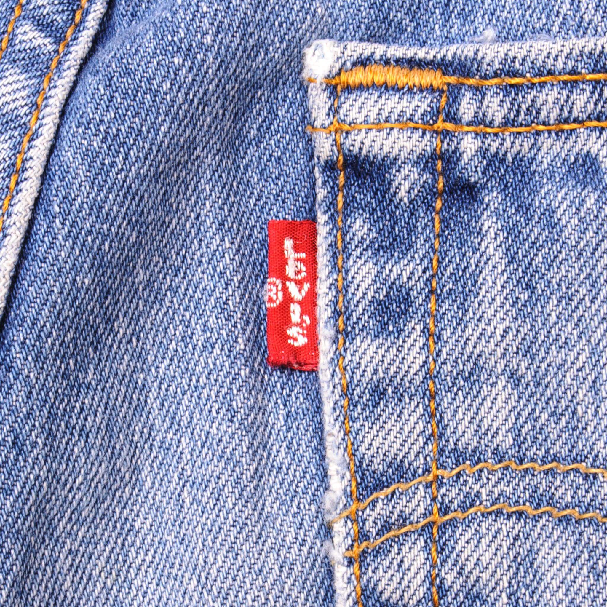 VINTAGE LEVIS 501 JEANS INDIGO SIZE W27 L29 MADE IN USA