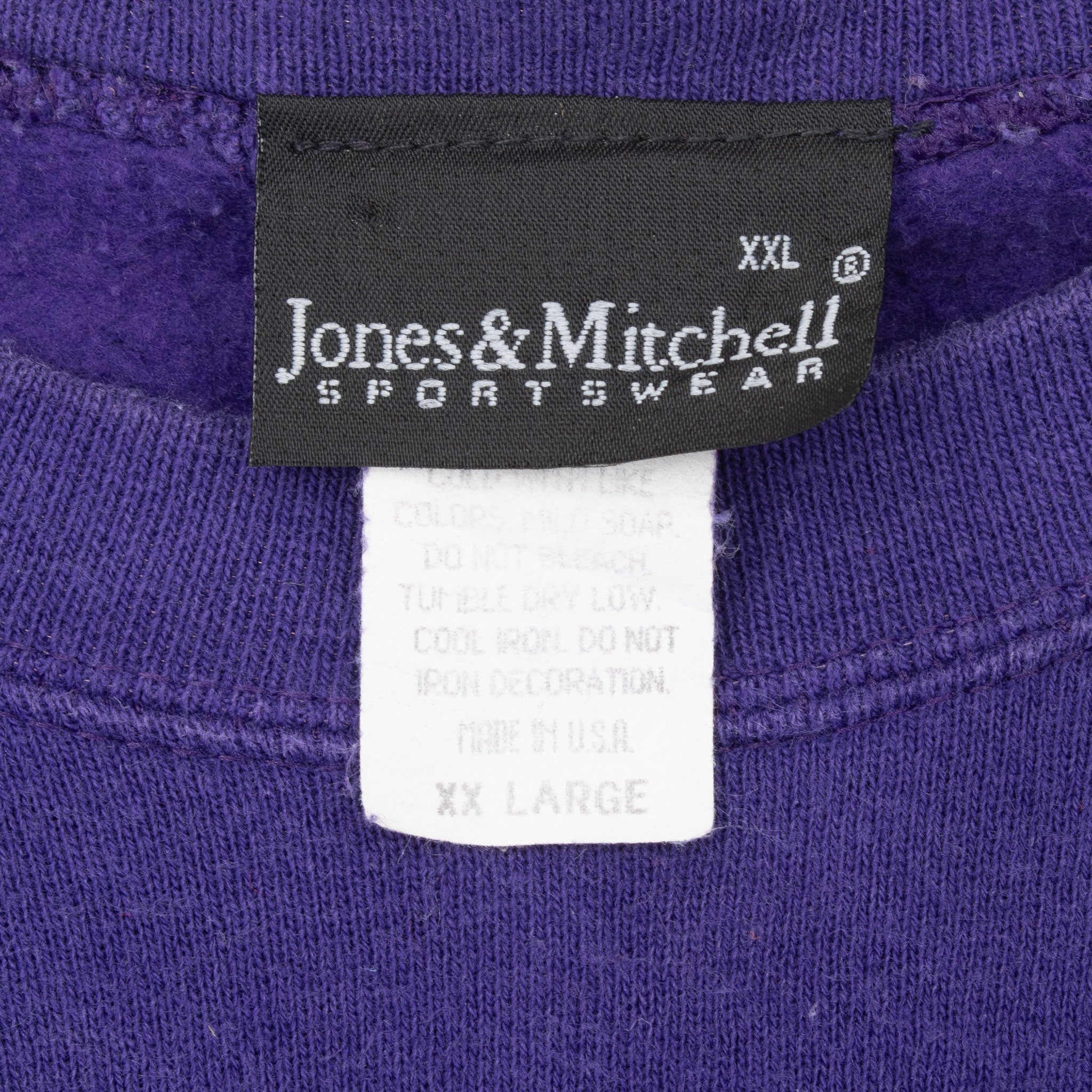 Vintage Ncaa Kansas State Wilcats Purple Sweatshirt 1990S Size 2XL Made In Usa