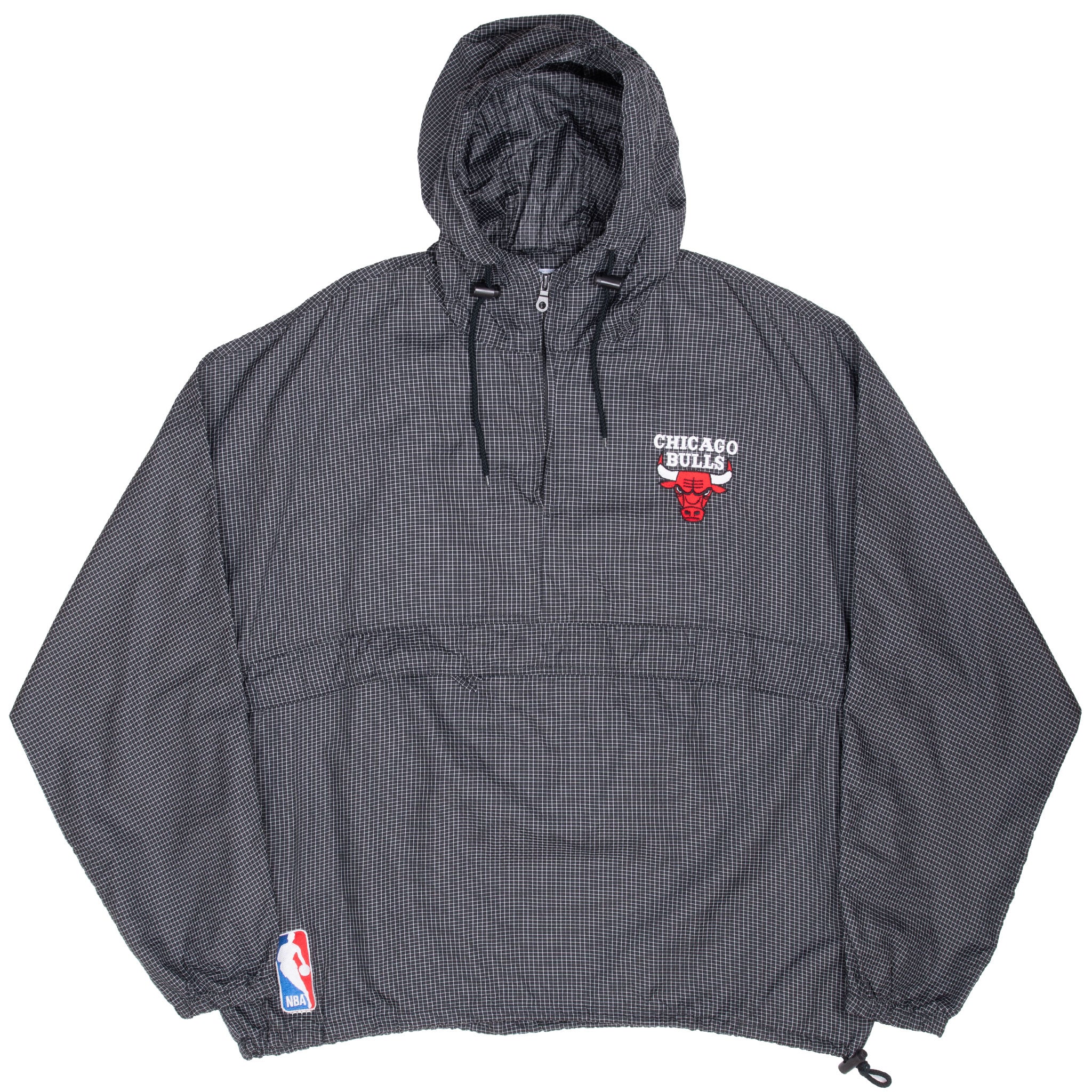 Vintage Nba Chicago Bulls Pullover Windbreaker Jacket 1990S Size Large