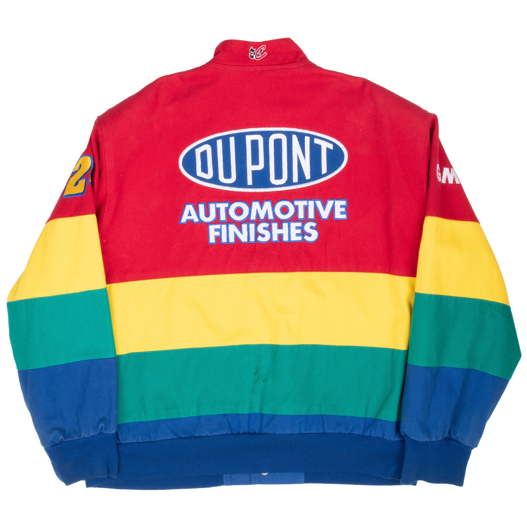 VINTAGE NASCAR JEFF GORDON DUPONT RACING JEFF HAMILTON JACKET 1990S XL MADE USA