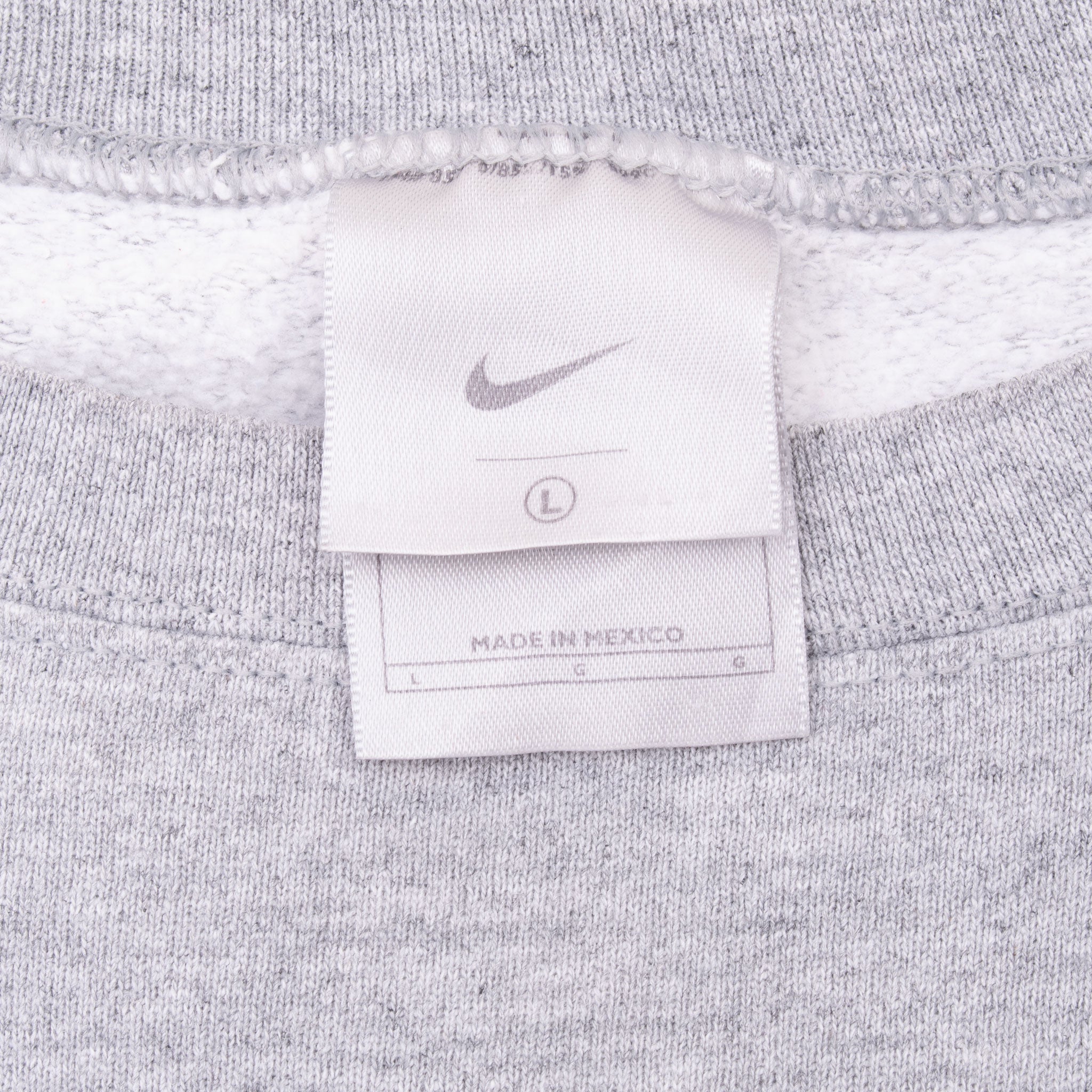 Vintage Nike Classic Swoosh Grey Sweatshirt 2000S Size Large