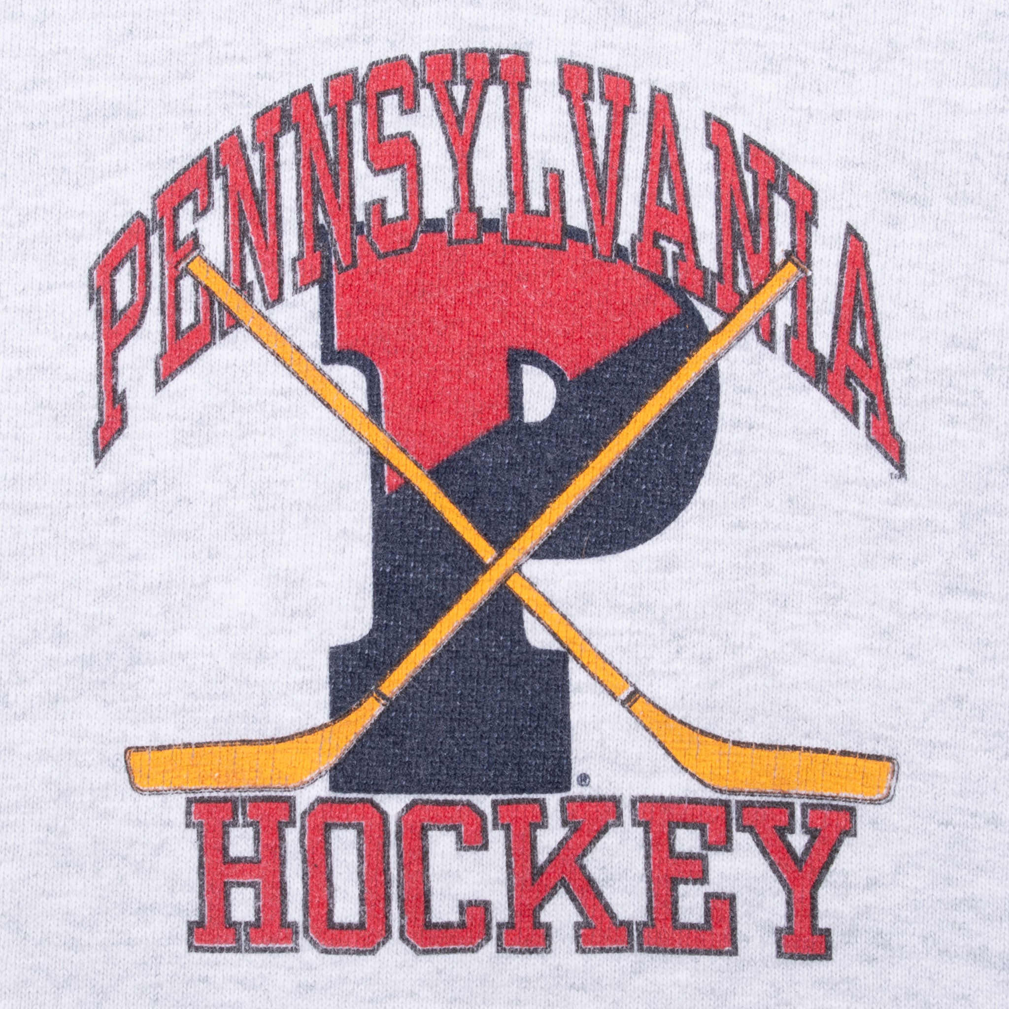 Vintage Ncaa Pennsylvania Hockey Sweatshirt 1990S Size XL Made In Usa
