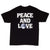 Vintage Stussy Peace And Love Tee Shirt Size Large