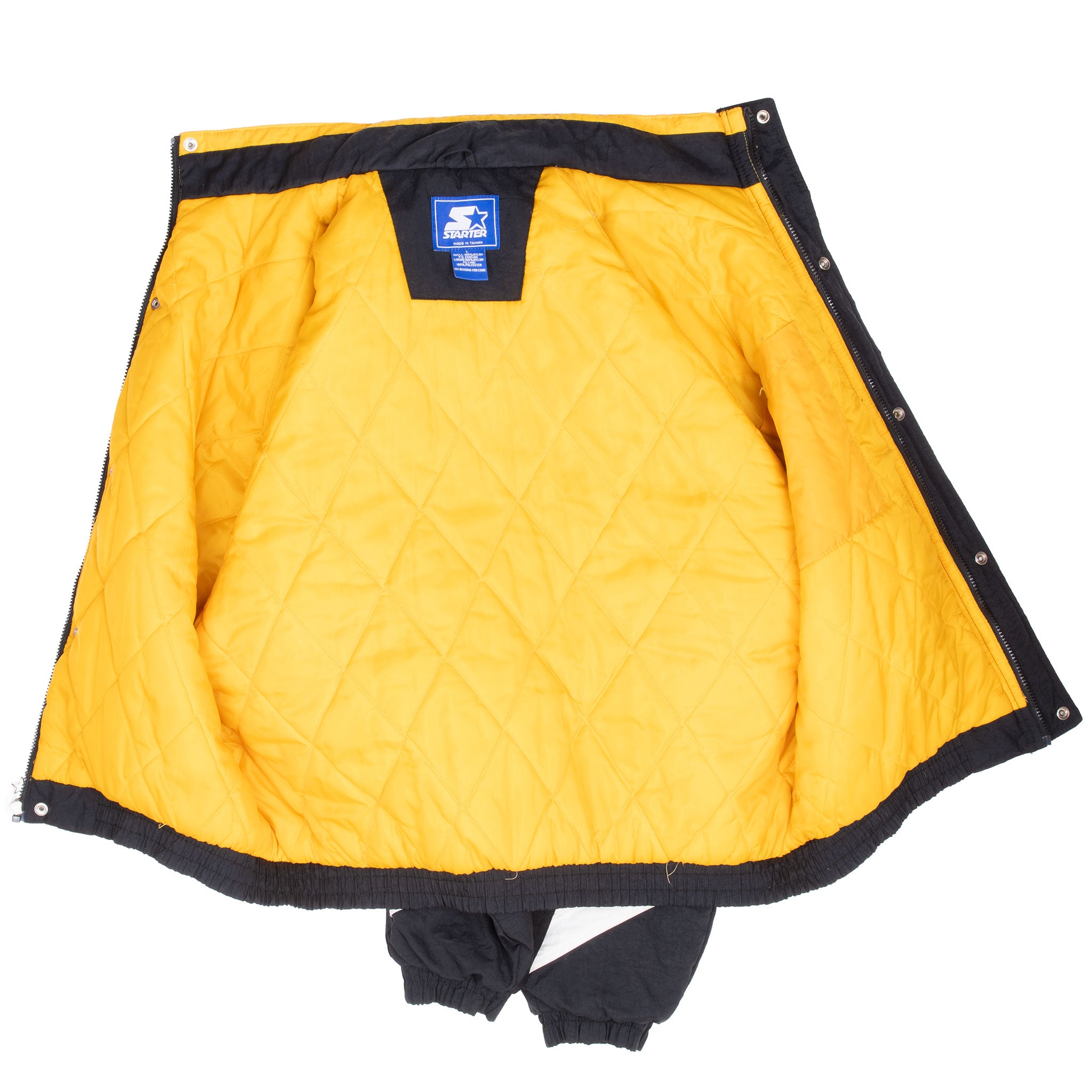 VINTAGE NCAA IOWA HAWKEYES STARTER HEAVY WINDBREAKER JACKET 1990S LARGE